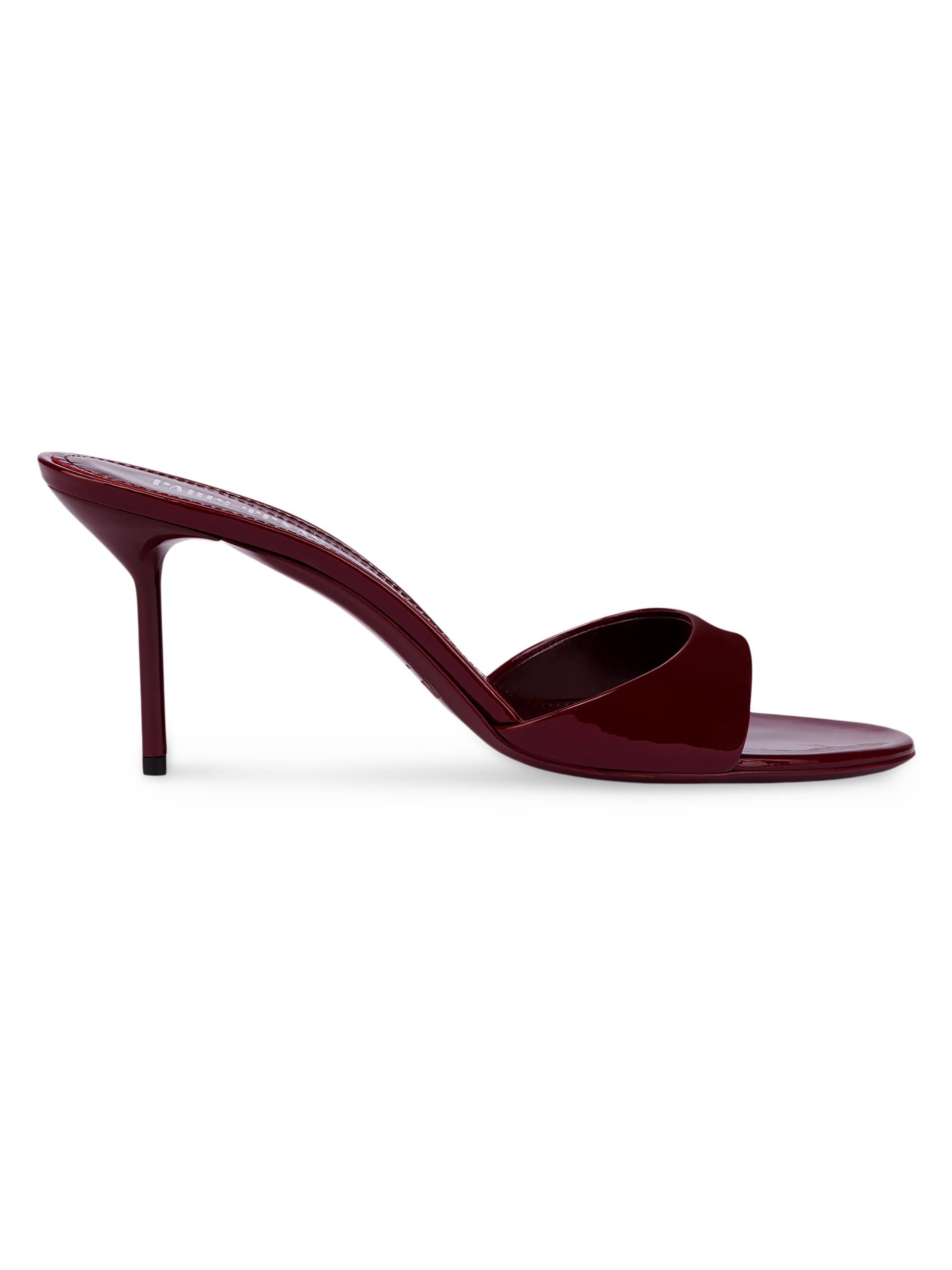 Paris Texas Women's Lidia Patent 70MM Mules - Rouge Noir
