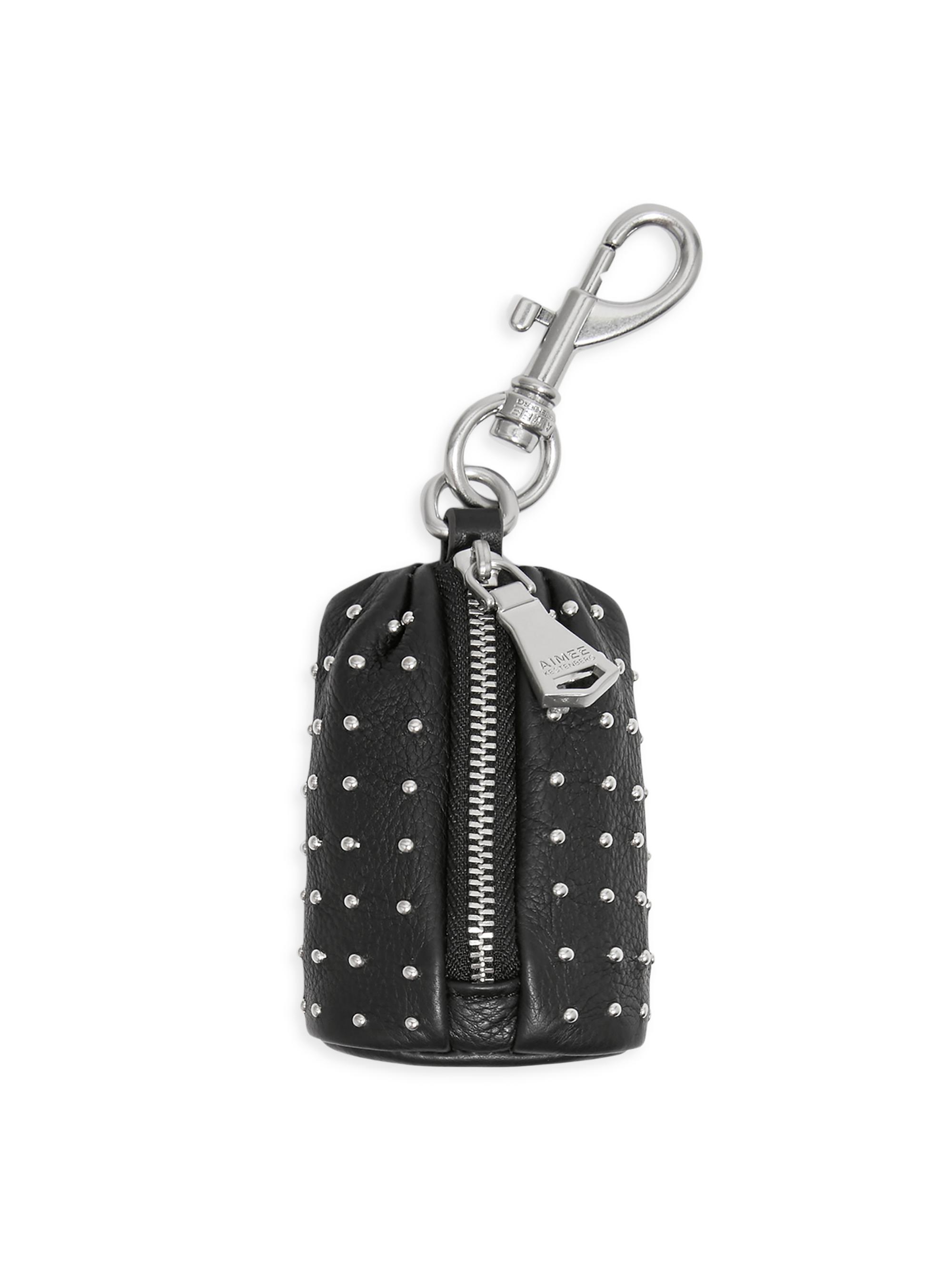 Aimee Kestenberg Women's Tamitha Leather Keyfob - Black Studded