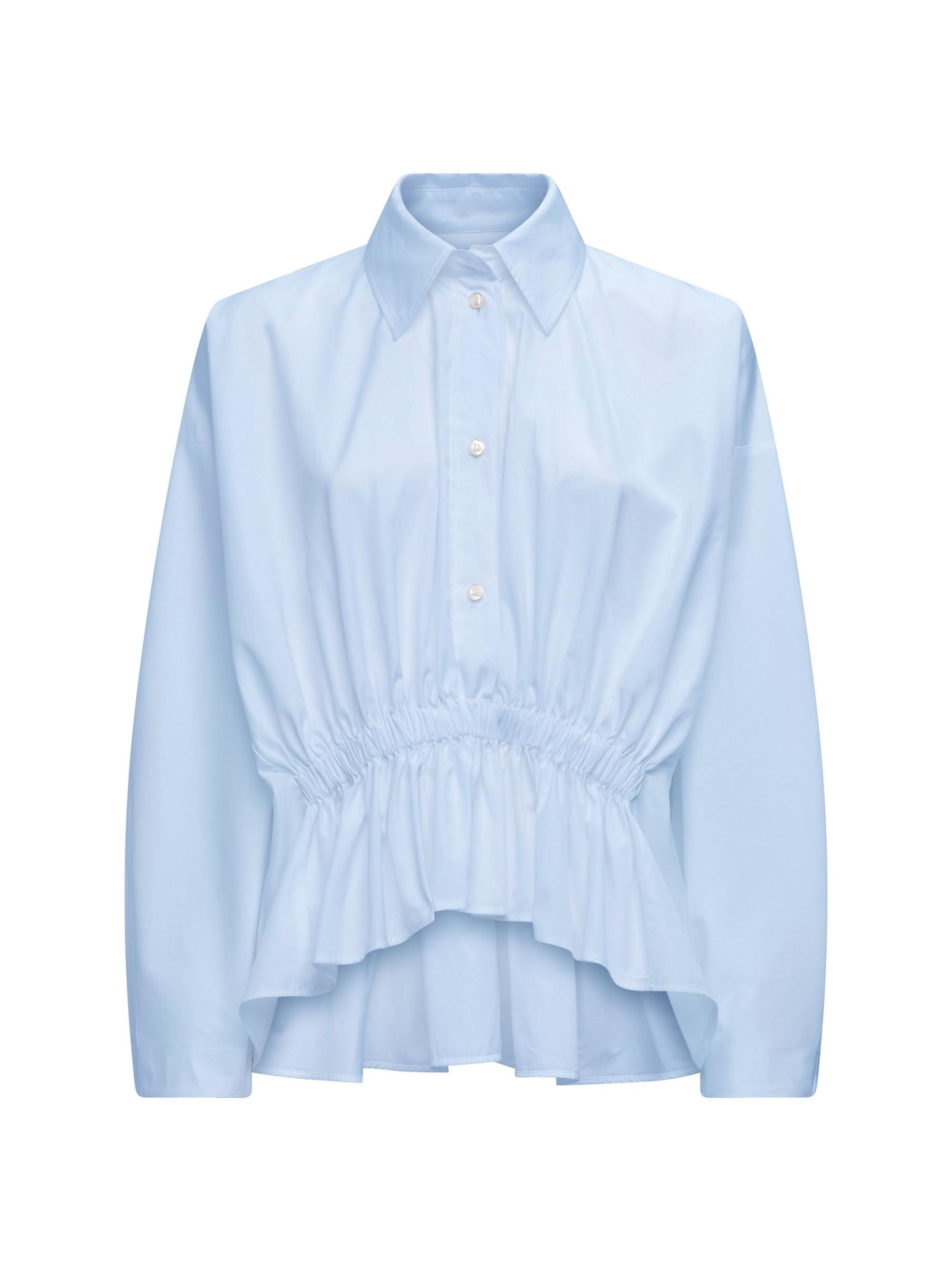 Callas Milano Women's Tarquinia Gathered Top - Pale Blue