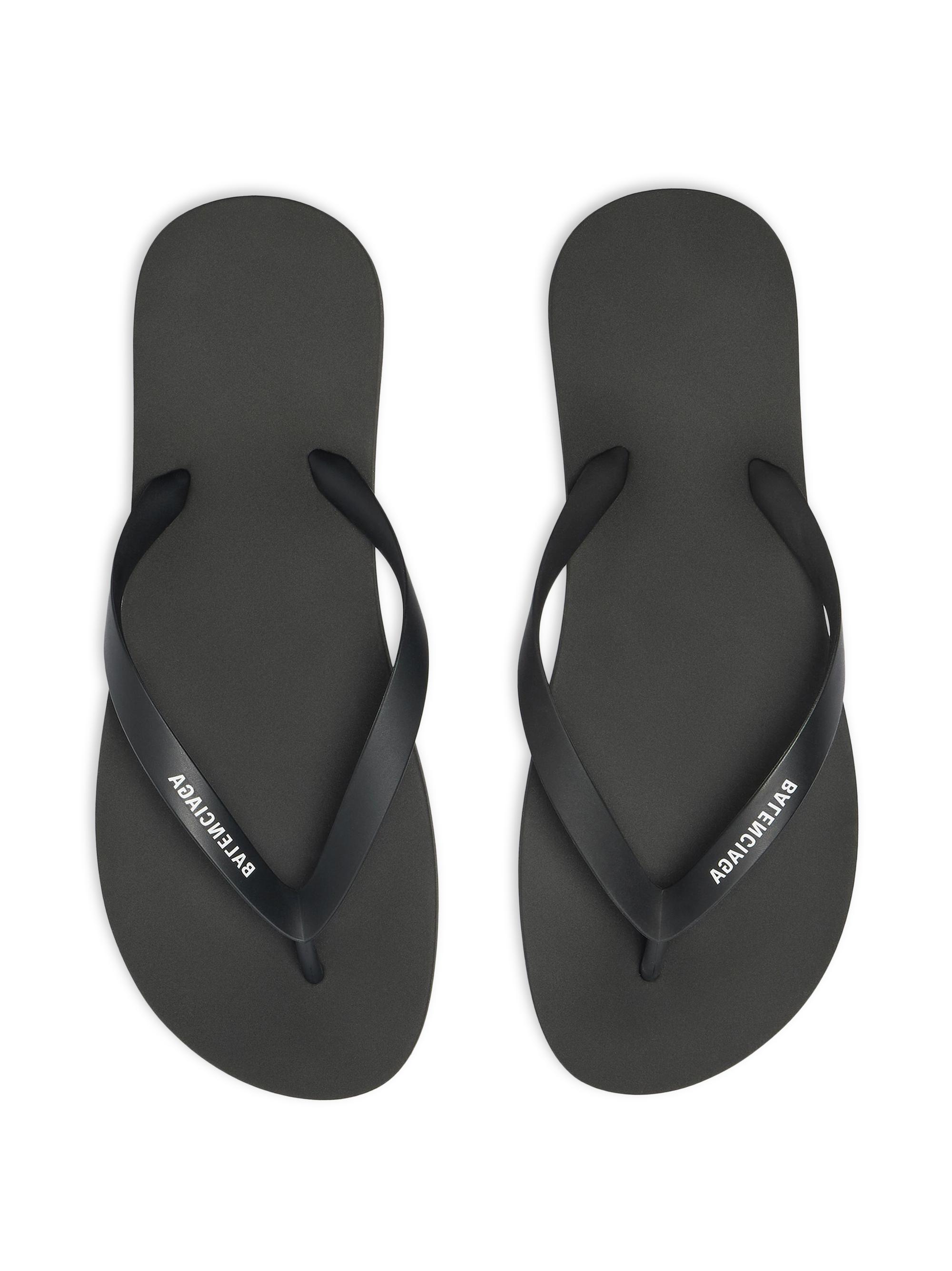 Saks Fifth Avenue thong sandals flip-flops Benson men\'s size 10 white black Balenciaga Thong Sandals | Saks Fifth Avenue main image 2
