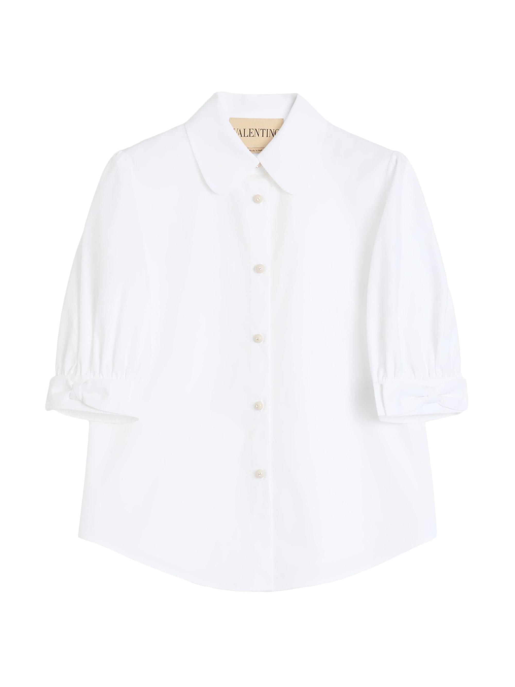 Valentino Garavani Women's Cotton Poplin Shirt - Optic White