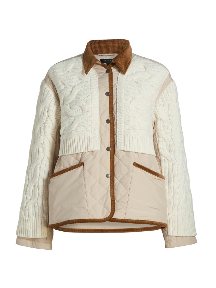 rag & bone Ivy Mixed Media Jacket | Saks Fifth Avenue