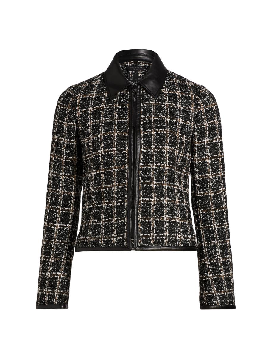 極美品 OHGA 2024AW TWEED BLOUSE コサージュ付 ツイード 0400023127456?wid=900