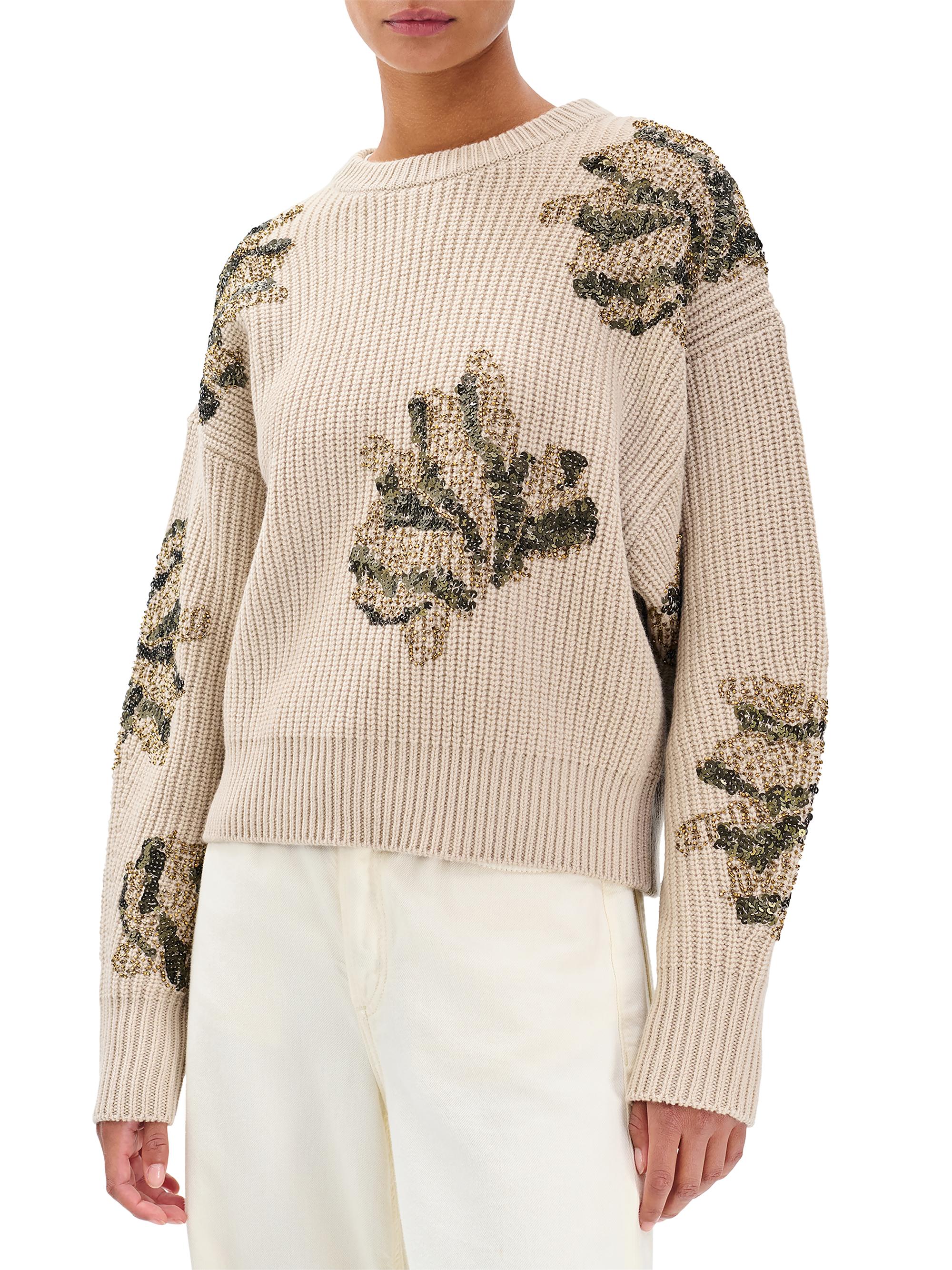 rag & bone Julie Sequined Wool Sweater | Saks Fifth Avenue