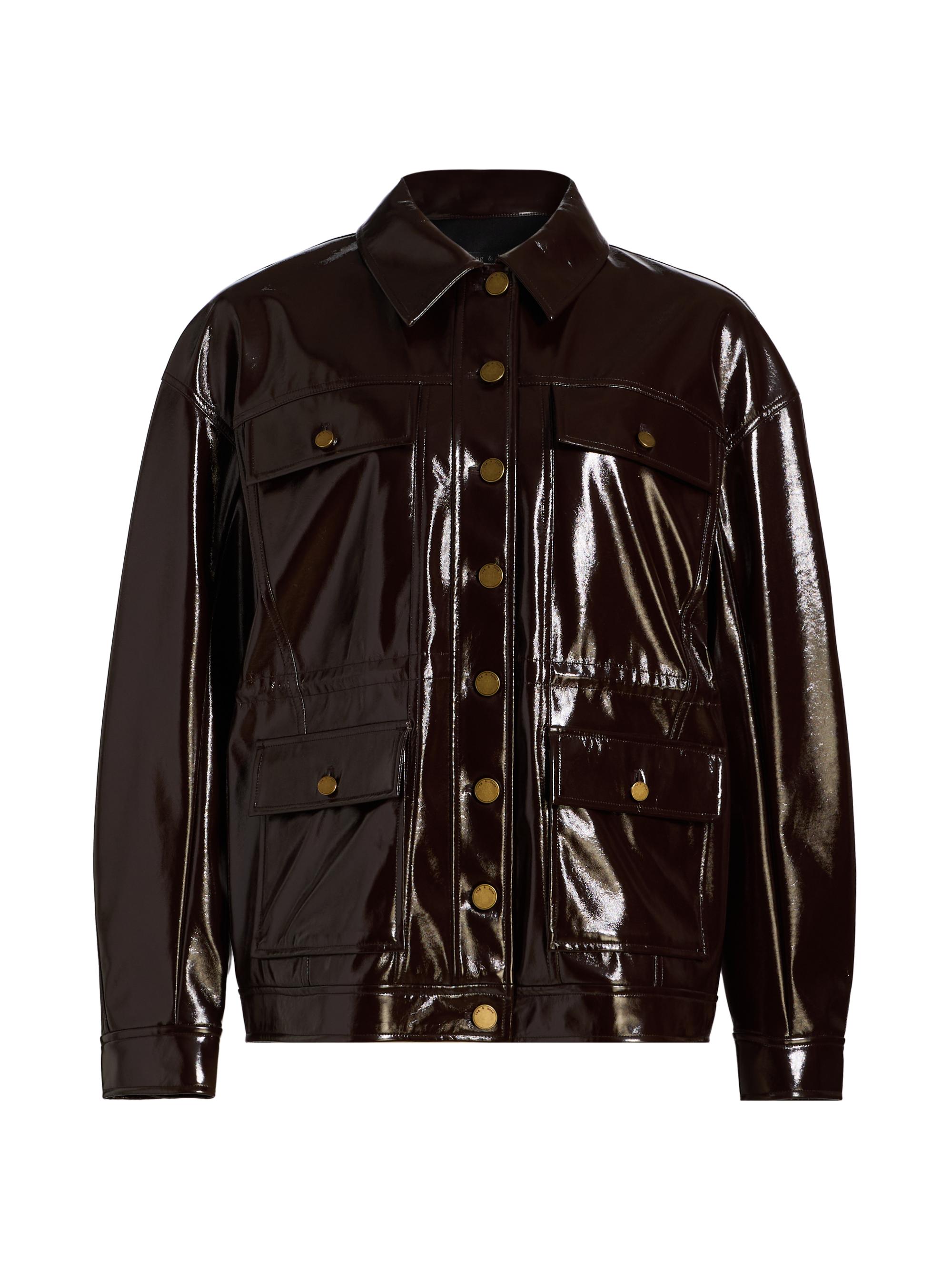 Maje Cracked Faux Leather Jacket | Saks Fifth Avenue