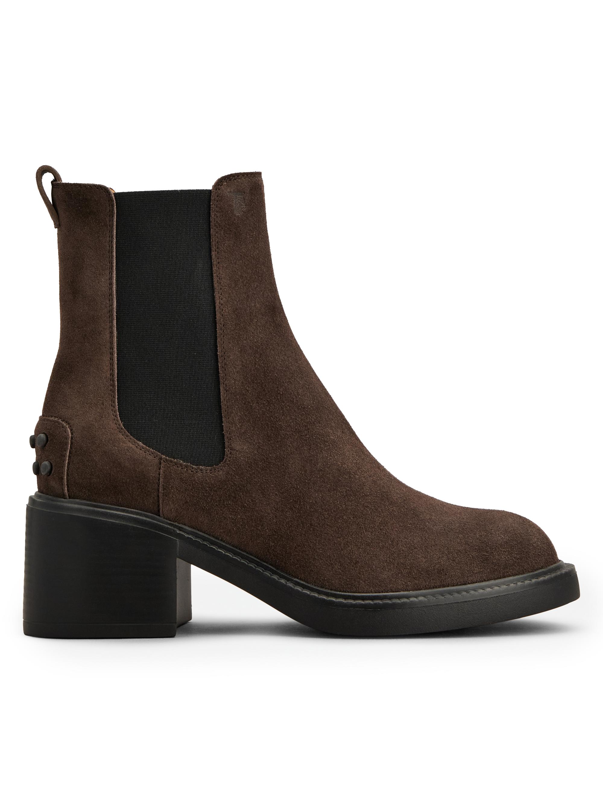 Tod's Women's Suede Chelsea Boots - Palissandro