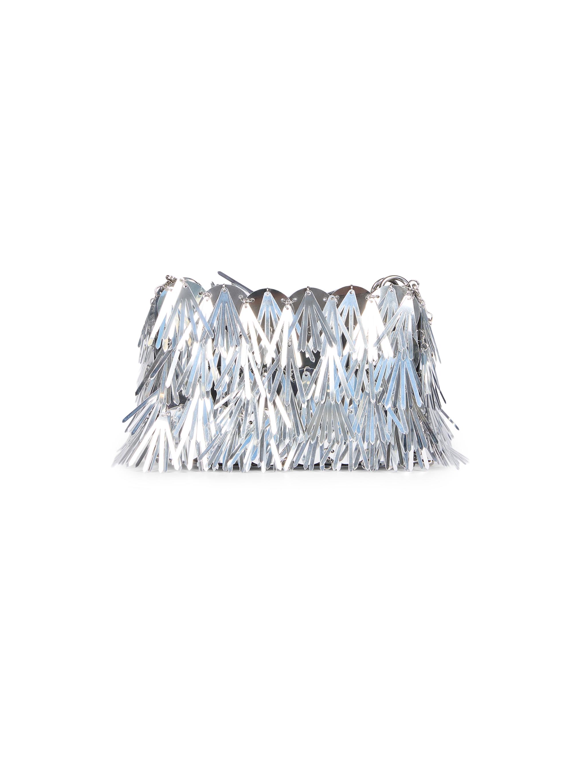 Rabanne Women's Sac A Main Fringed Metallic Shoulder Bag - Silver