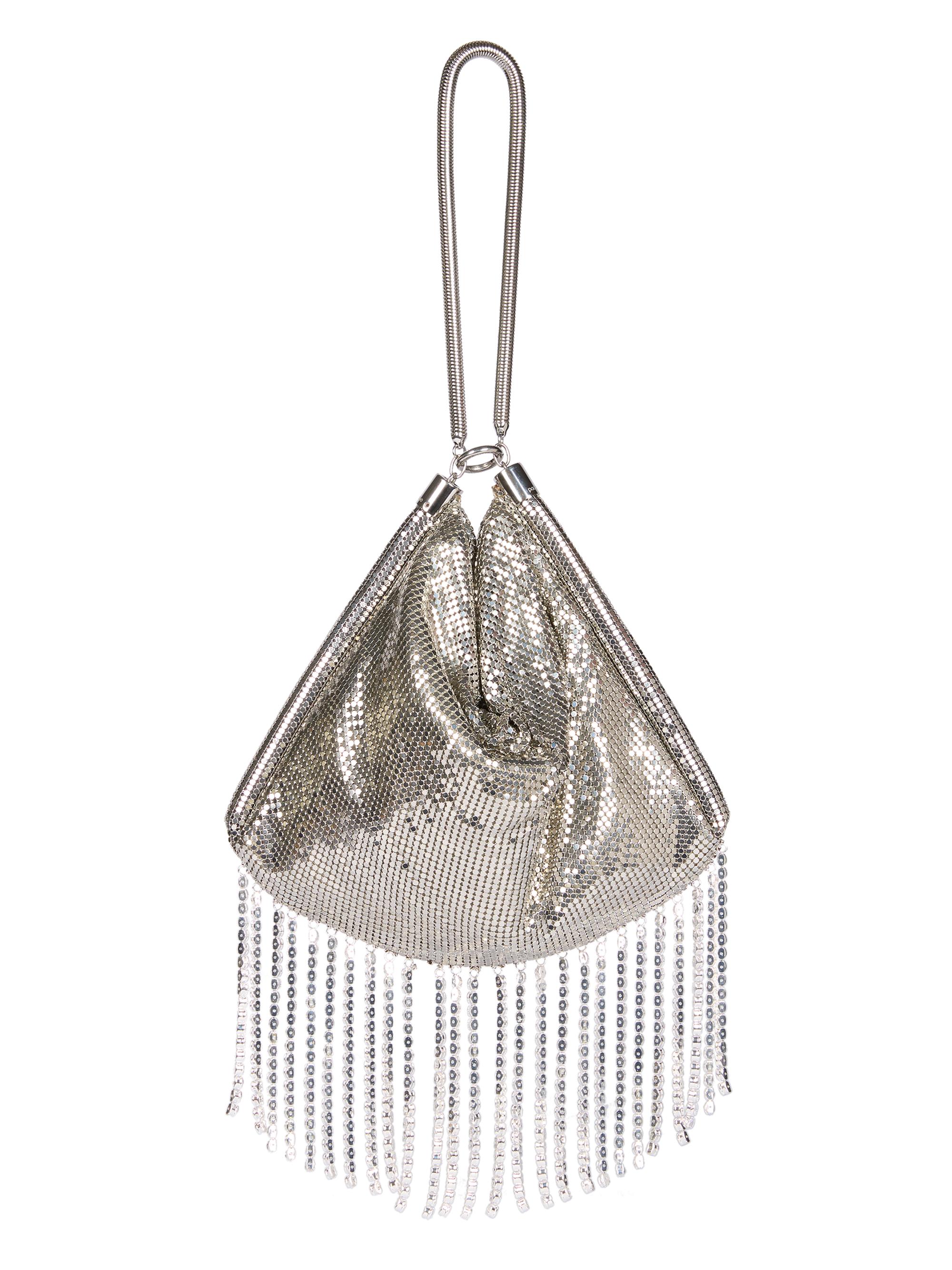 Rabanne Women's Sac A Main Metallic Shoulder Bag - Silver Crystal