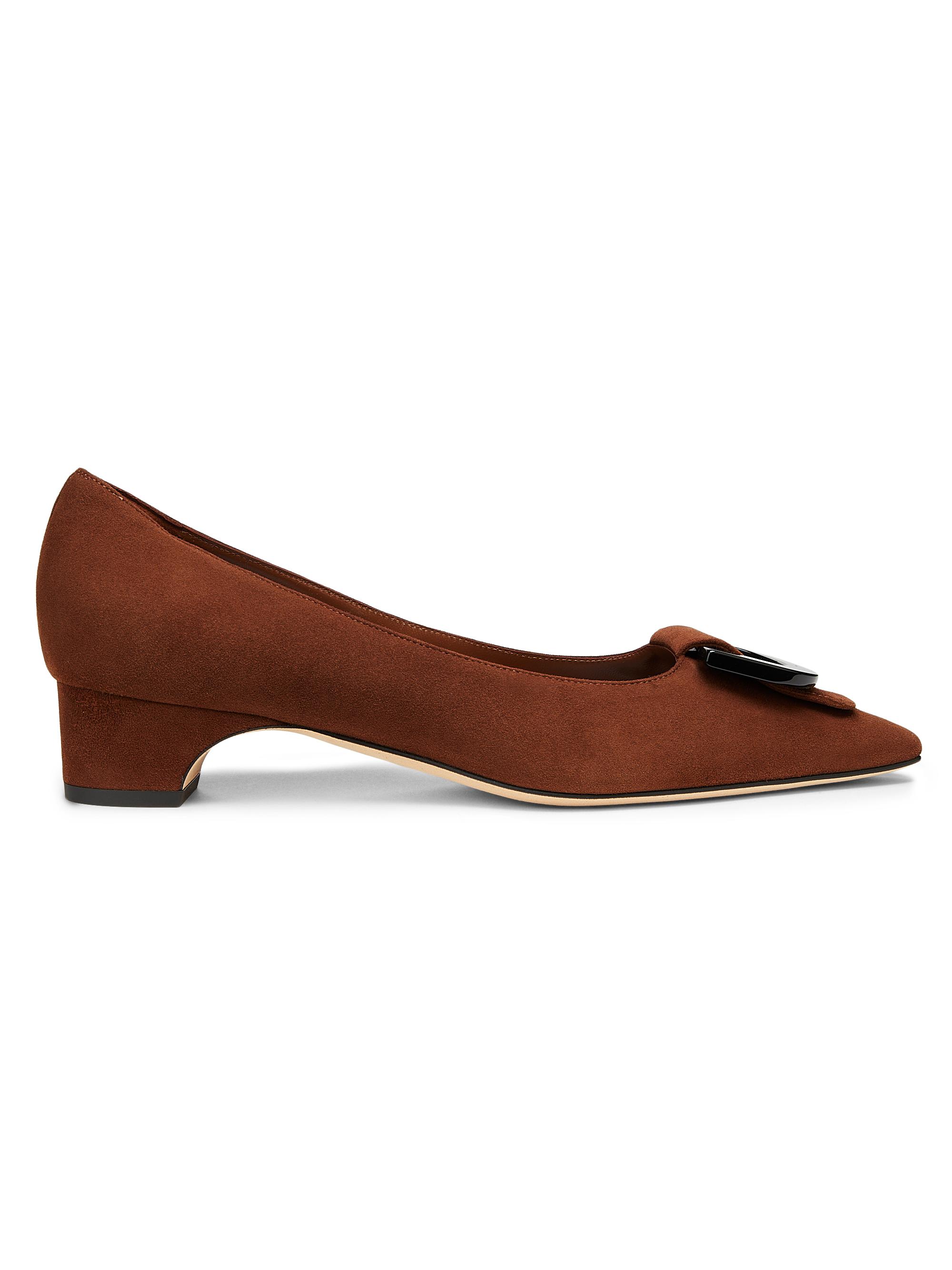 Manolo Blahnik Women's Beti Suede Pumps - Dark Brown