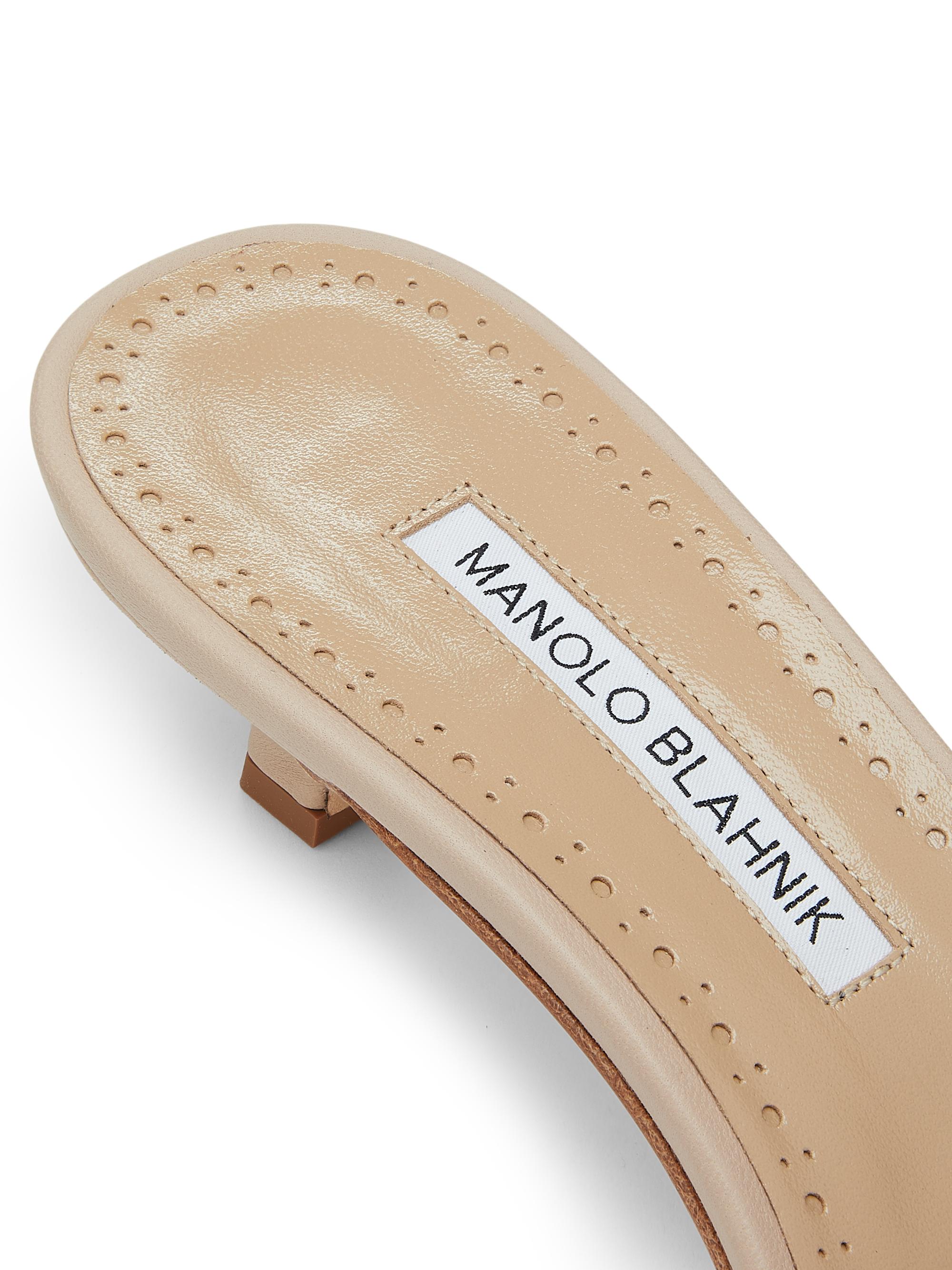 Escarpins Manolo Blahnik Dorsay 41, Nude Beige Cuir Verni - Neufs Sans Emballage, état Pristine
