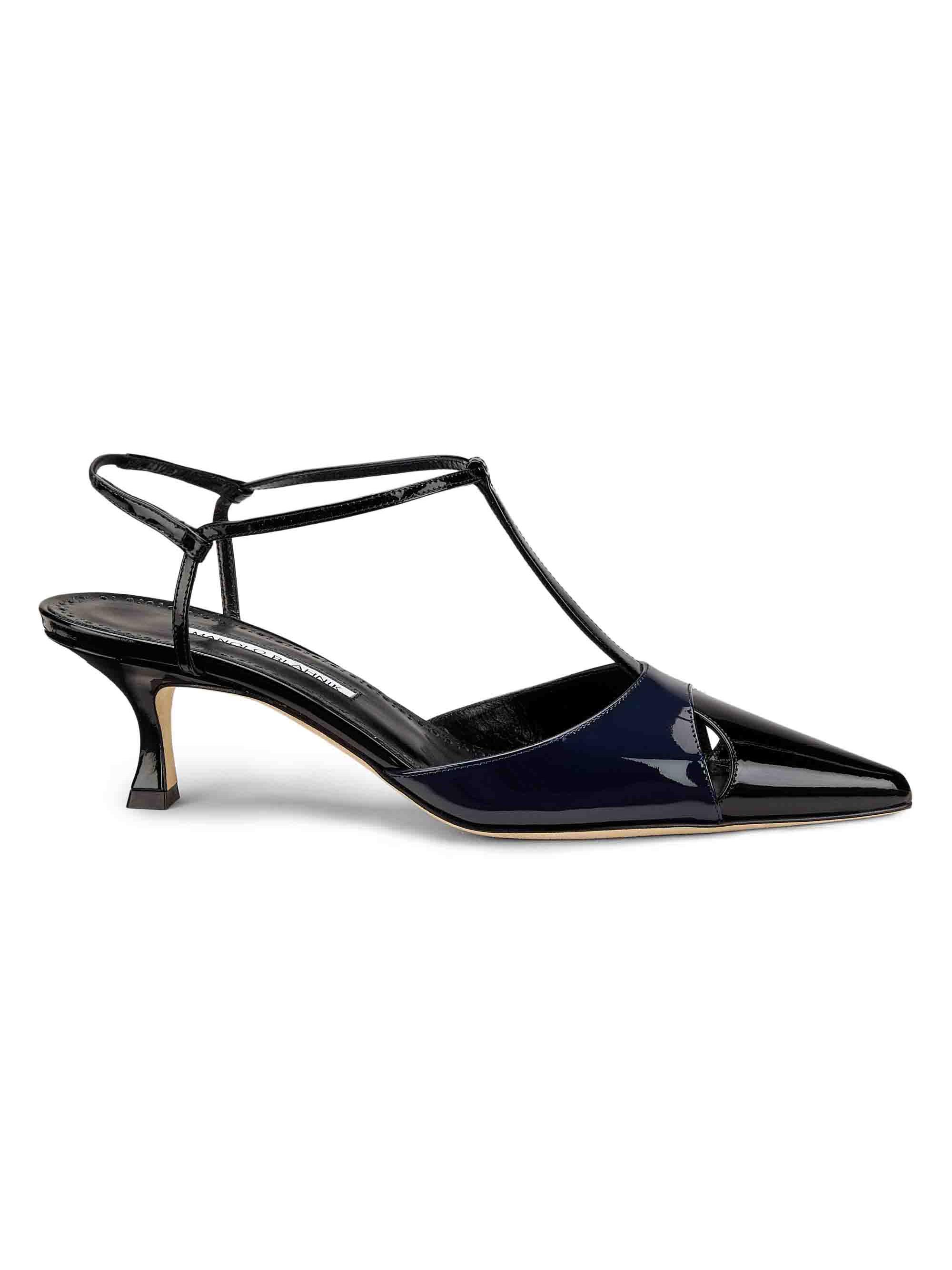 Manolo Blahnik Ninfemu 50MM Leather Strappy Sandals | Saks Fifth