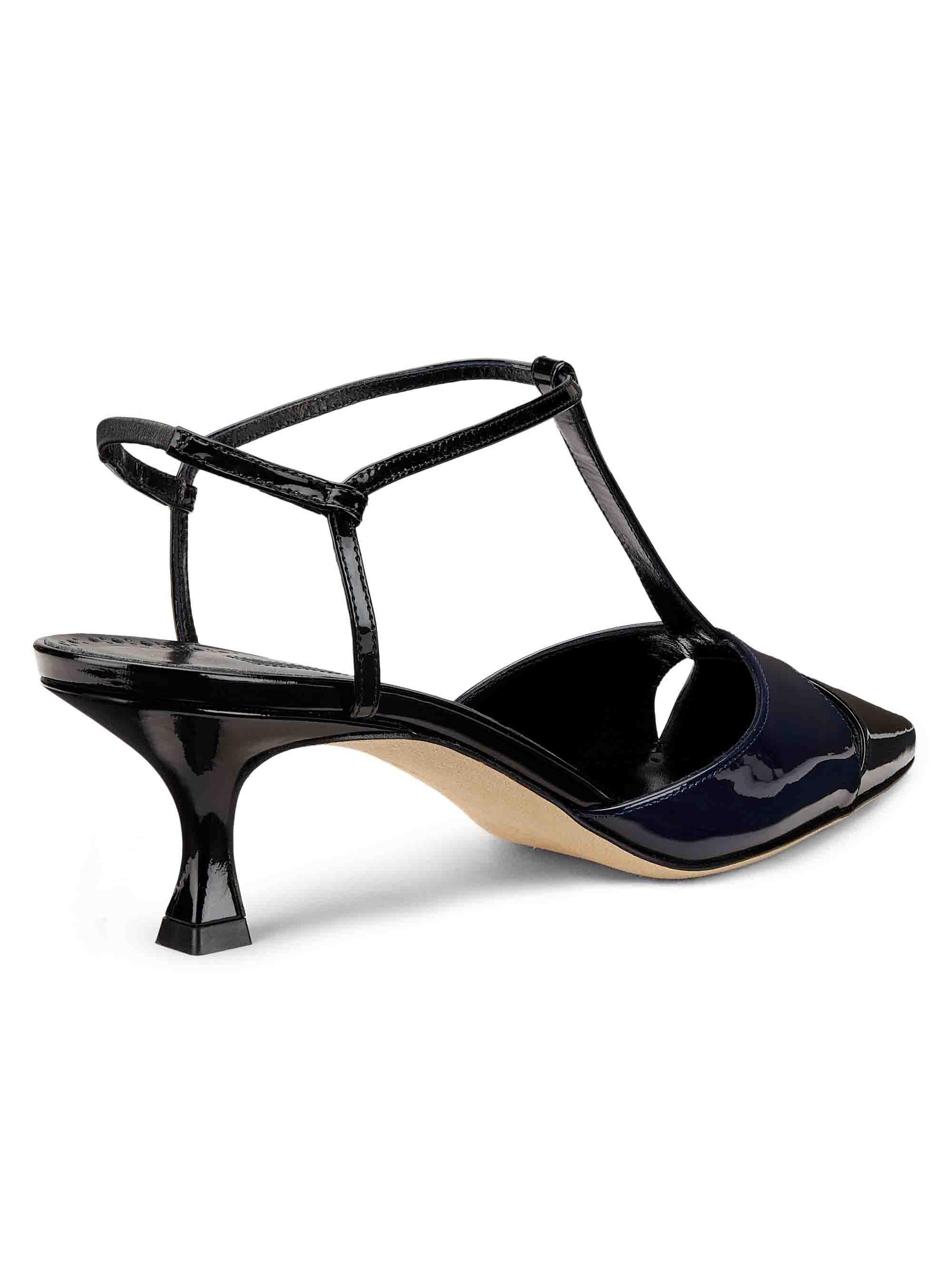 Manolo Blahnik Turgimod 50MM Leather T-Strap Pumps | Saks Fifth Avenue