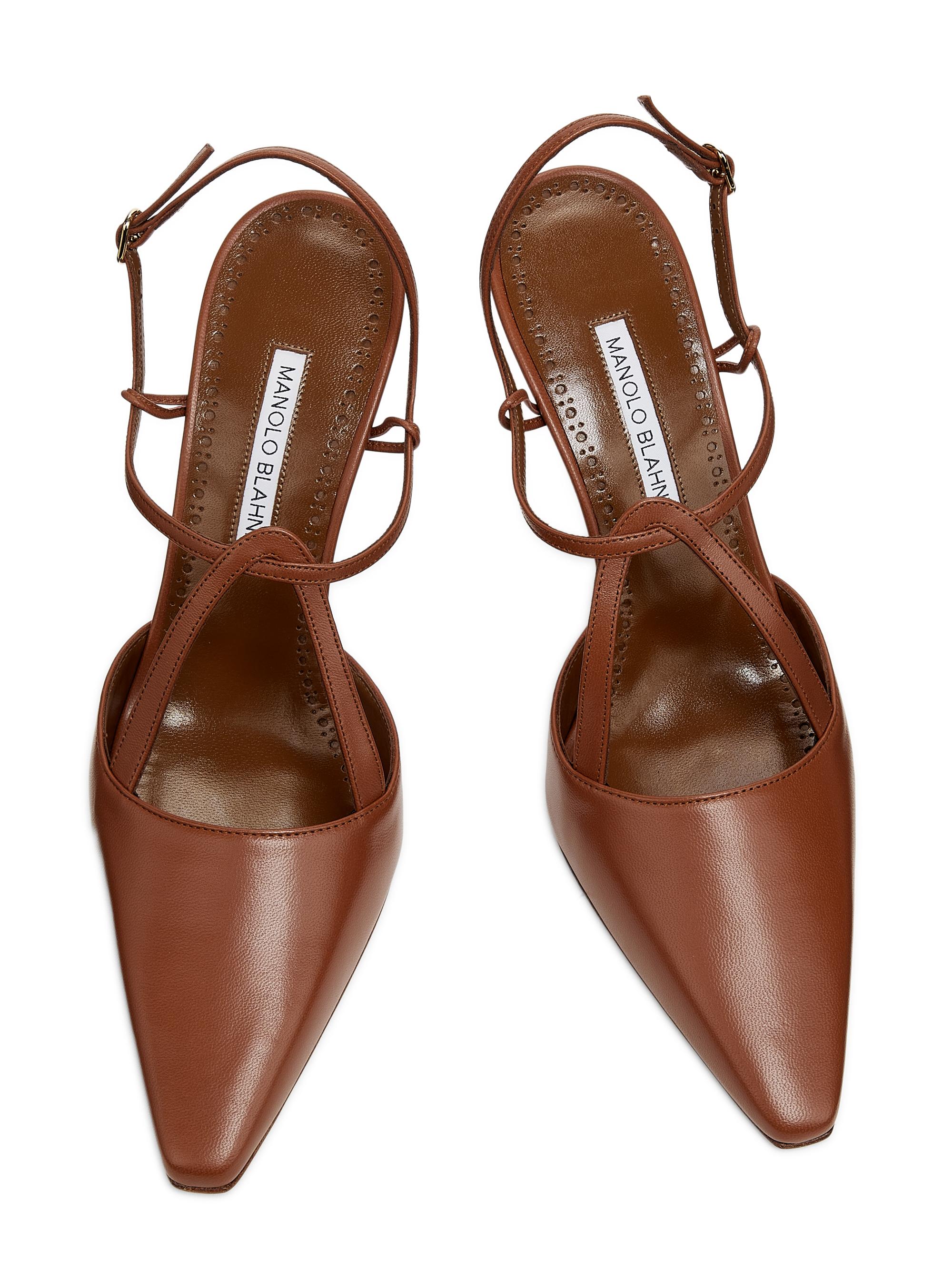 Manolo Blahnik Minia Leather Pumps | Saks Fifth Avenue