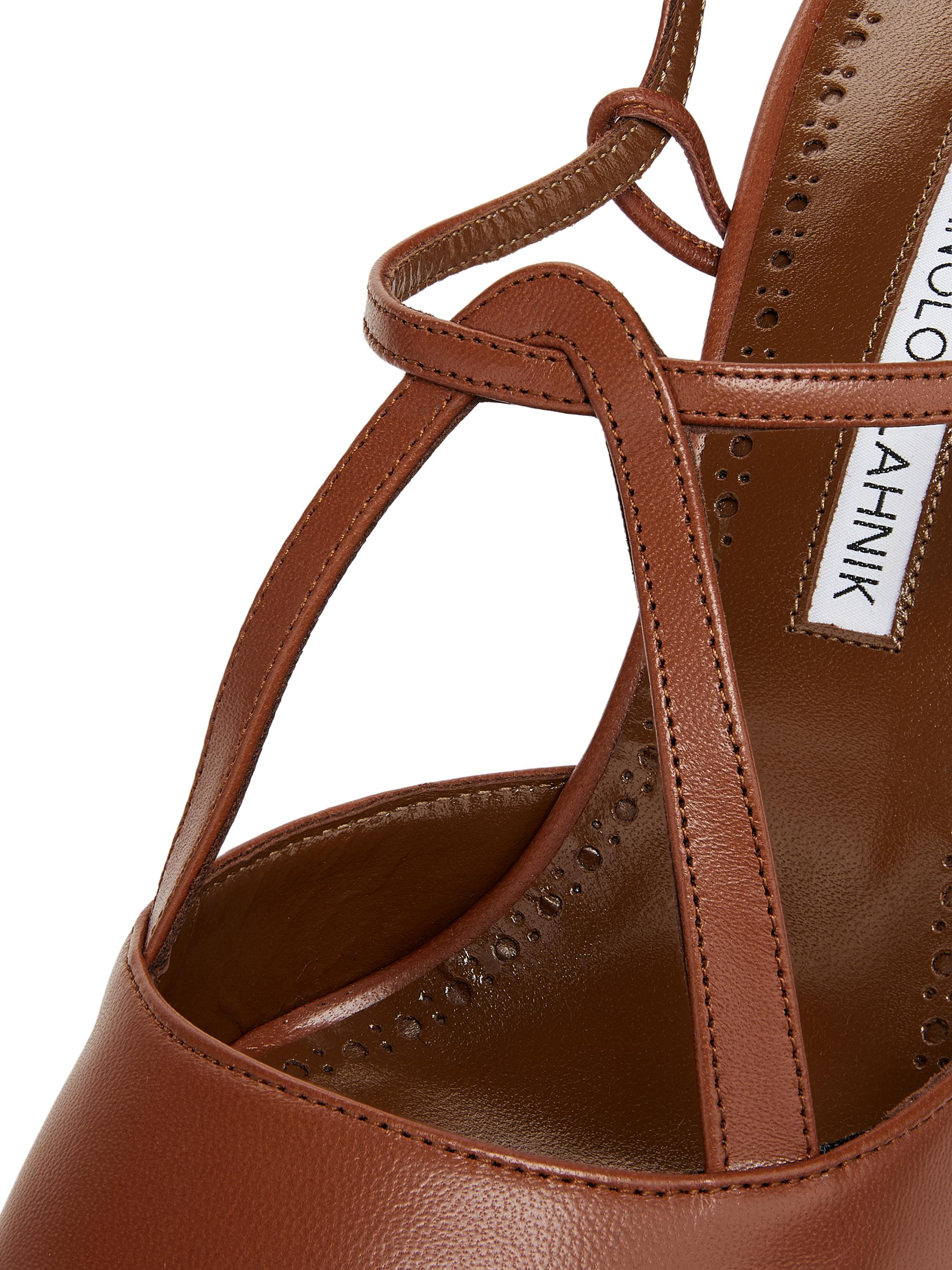 Manolo Blahnik Minia Leather Pumps | Saks Fifth Avenue