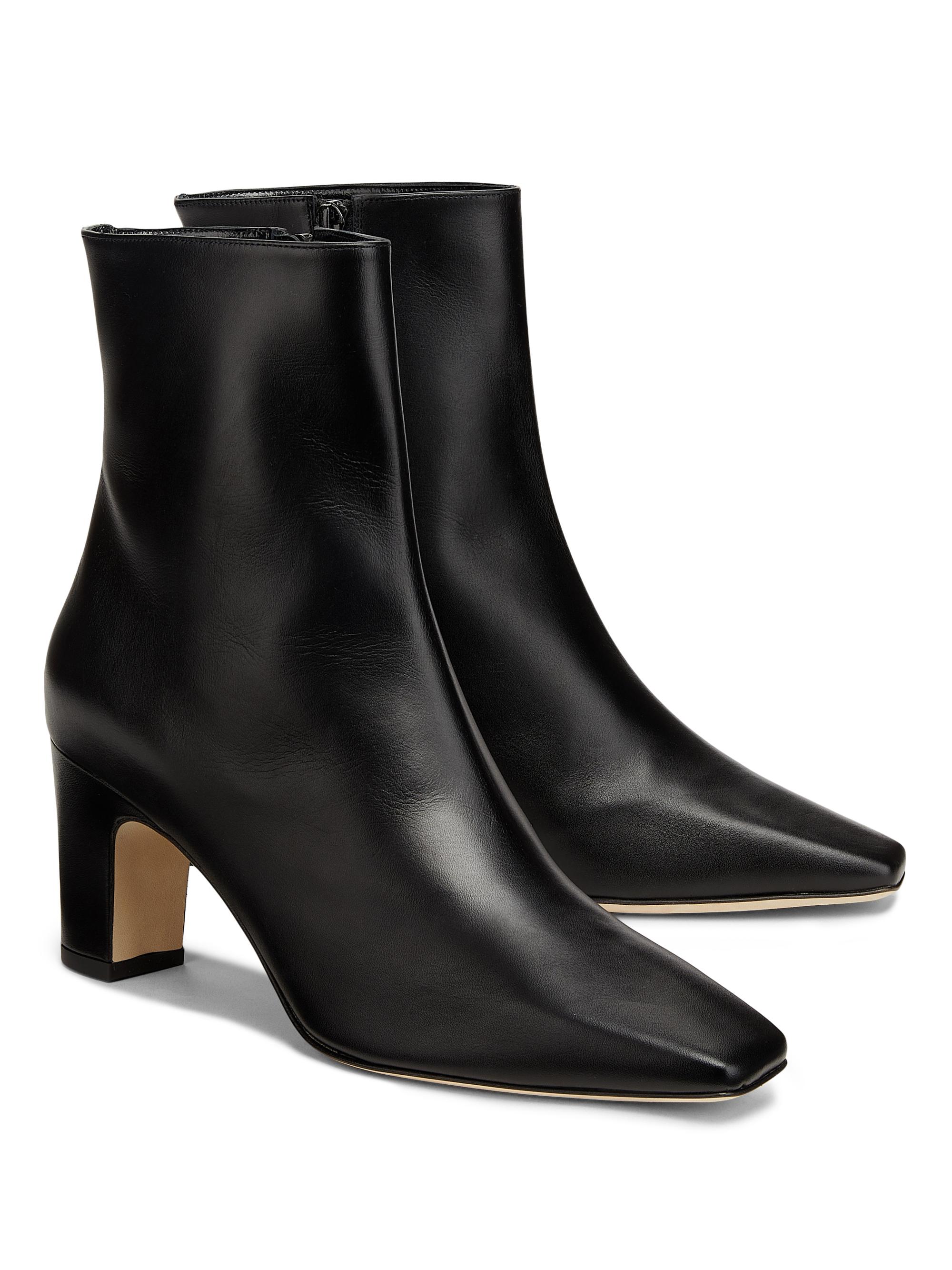 Manolo Blahnik Ofaralo Leather Ankle Boots | Saks Fifth Avenue