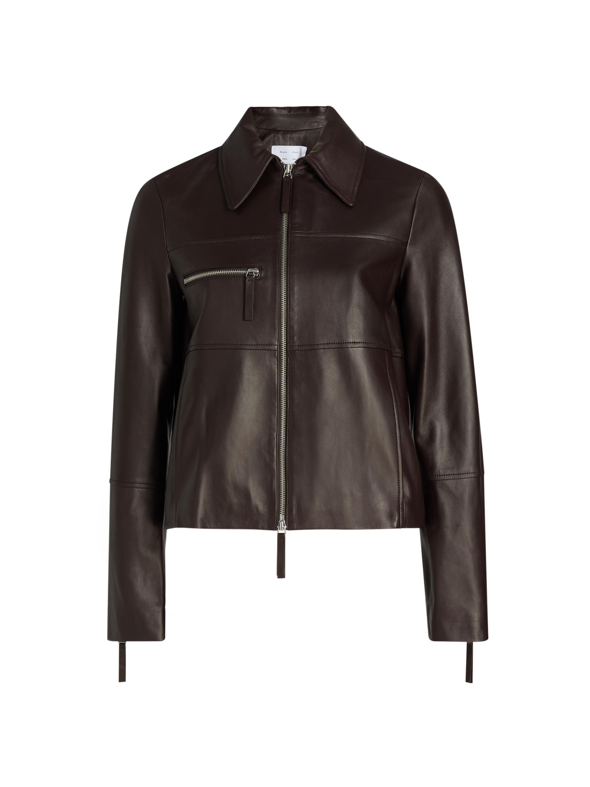 Proenza Schouler White Label Annabel Leather Zip Jacket | Saks