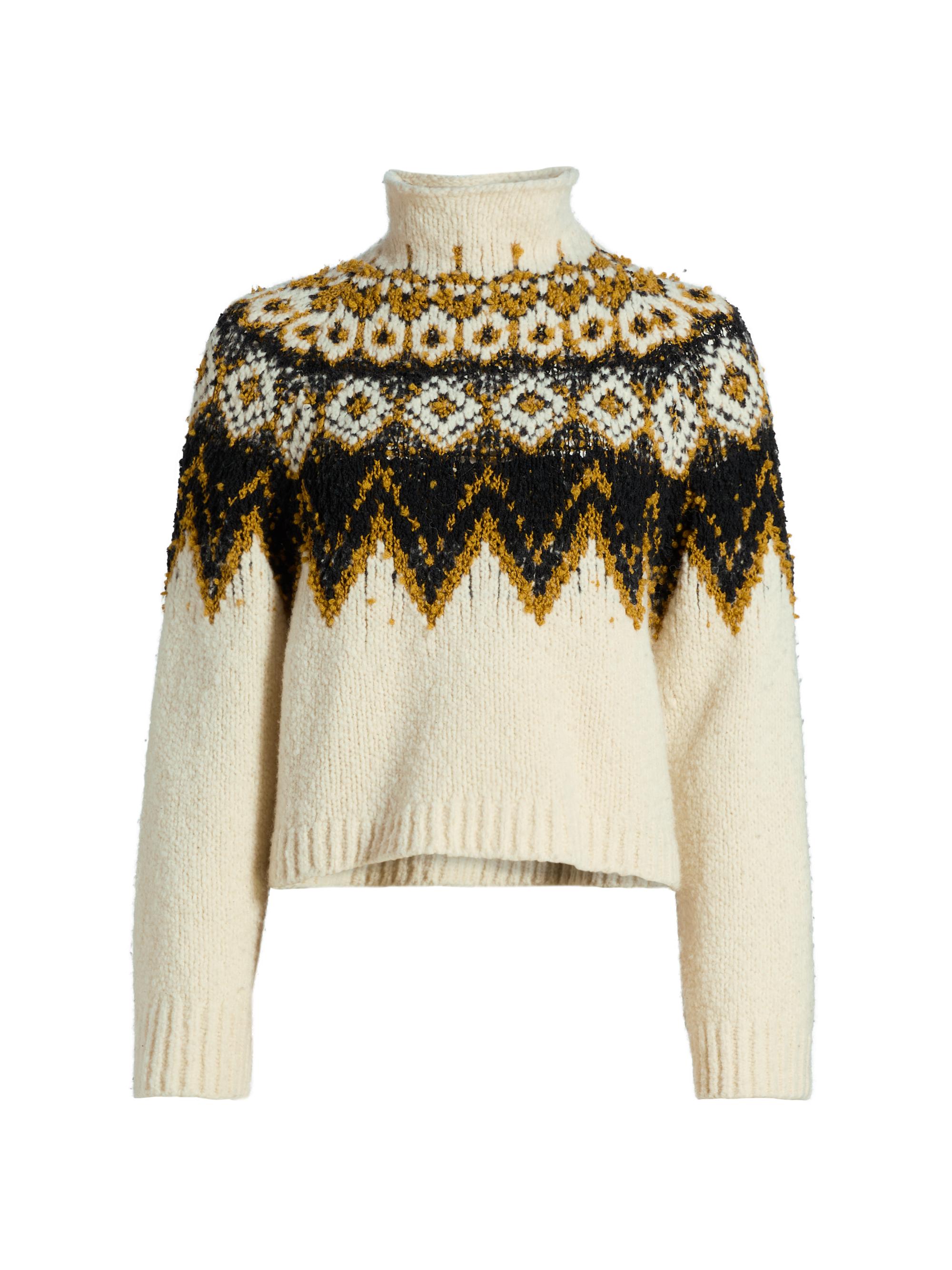 Proenza Schouler White Label Lizzy Fair Isle Turtleneck Sweater