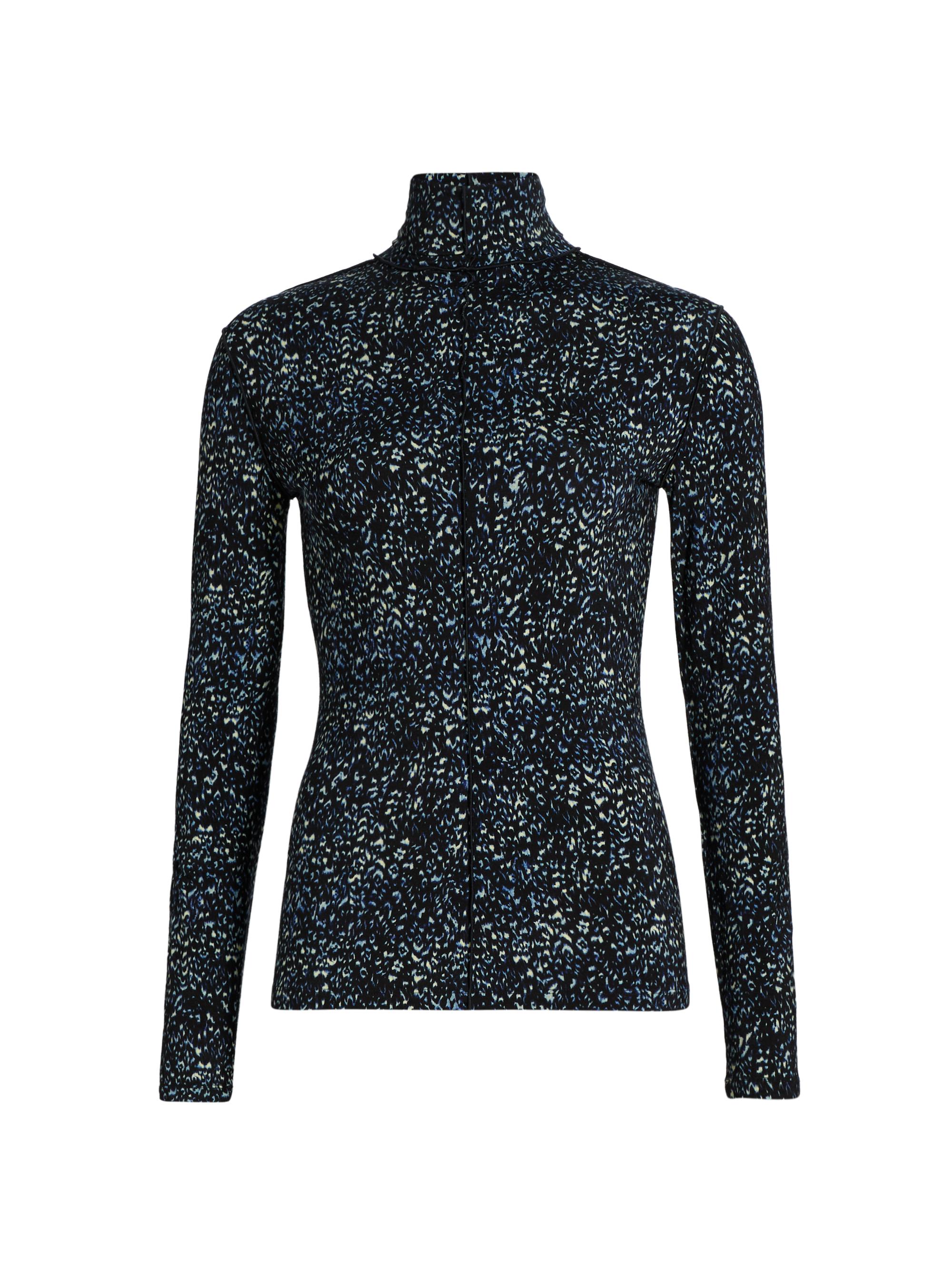 Proenza Schouler White Label Women's Audrey Cheetah Print Top - Navy Multi