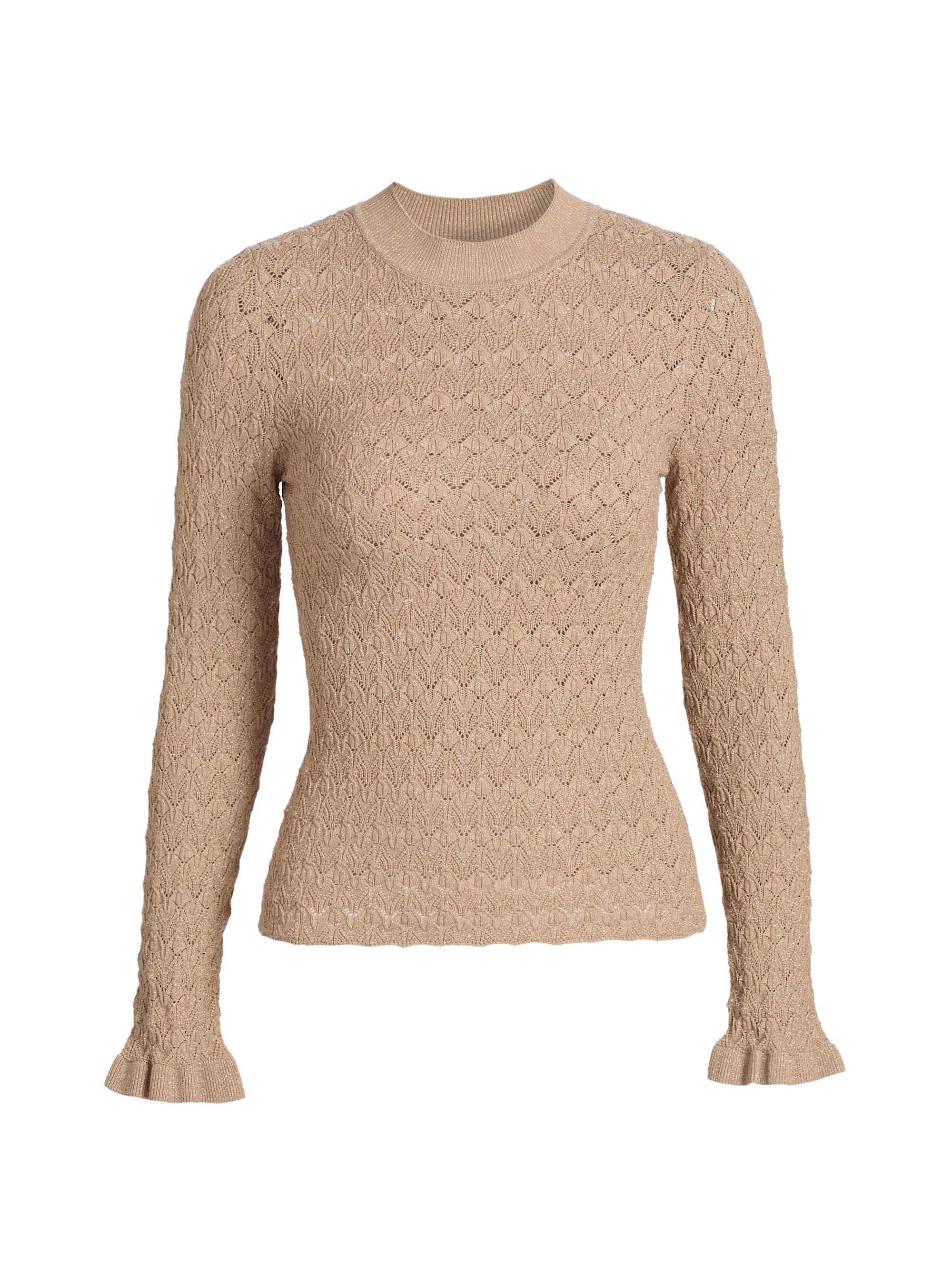 Sea Women's Ruby Pointelle-Knit Sweater - Champagne