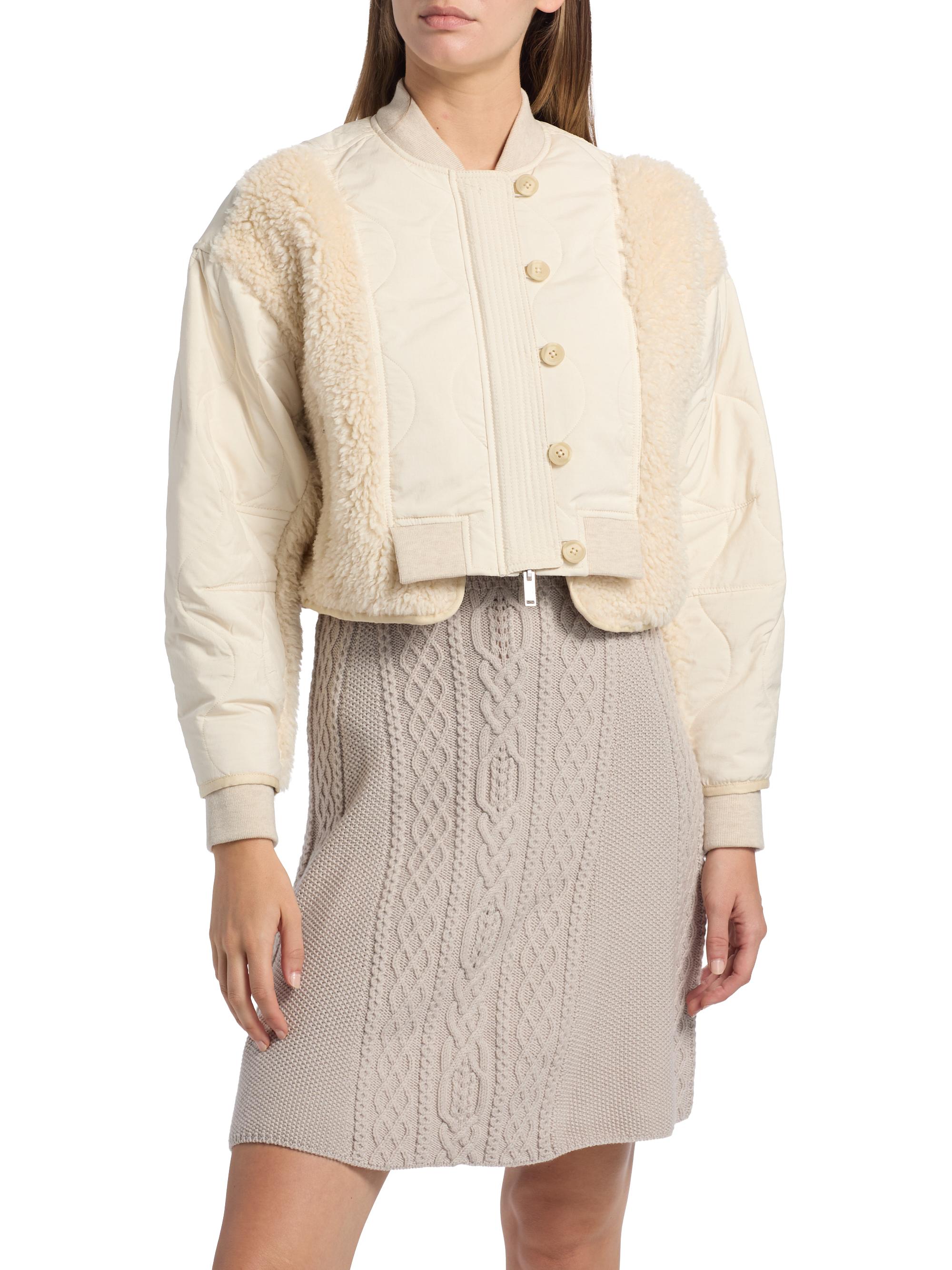 2点おまとめ イザベルマラン 3.1 Phillip Lim ポンチョ コート 3.1 Phillip Lim Sherpa Crop Jacket | Saks Fifth Avenue