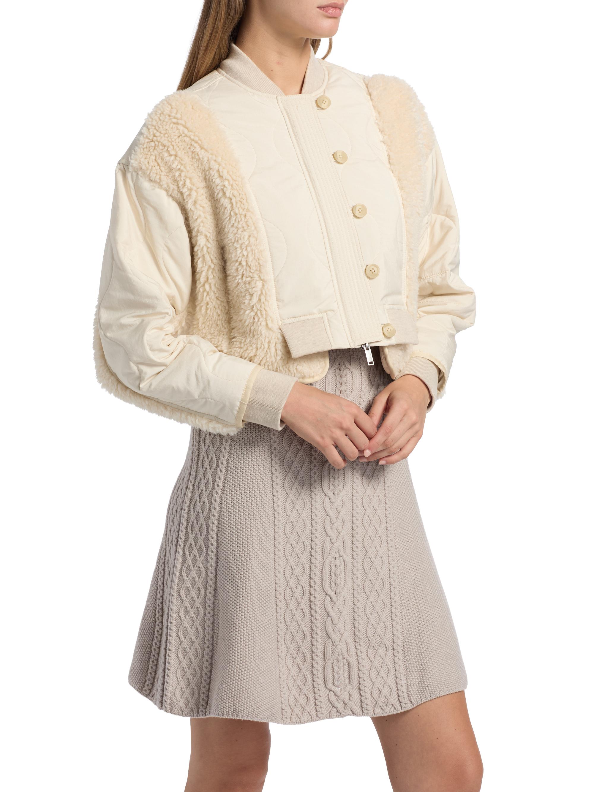 3.1 Phillip Lim Sherpa Crop Jacket | Saks Fifth Avenue