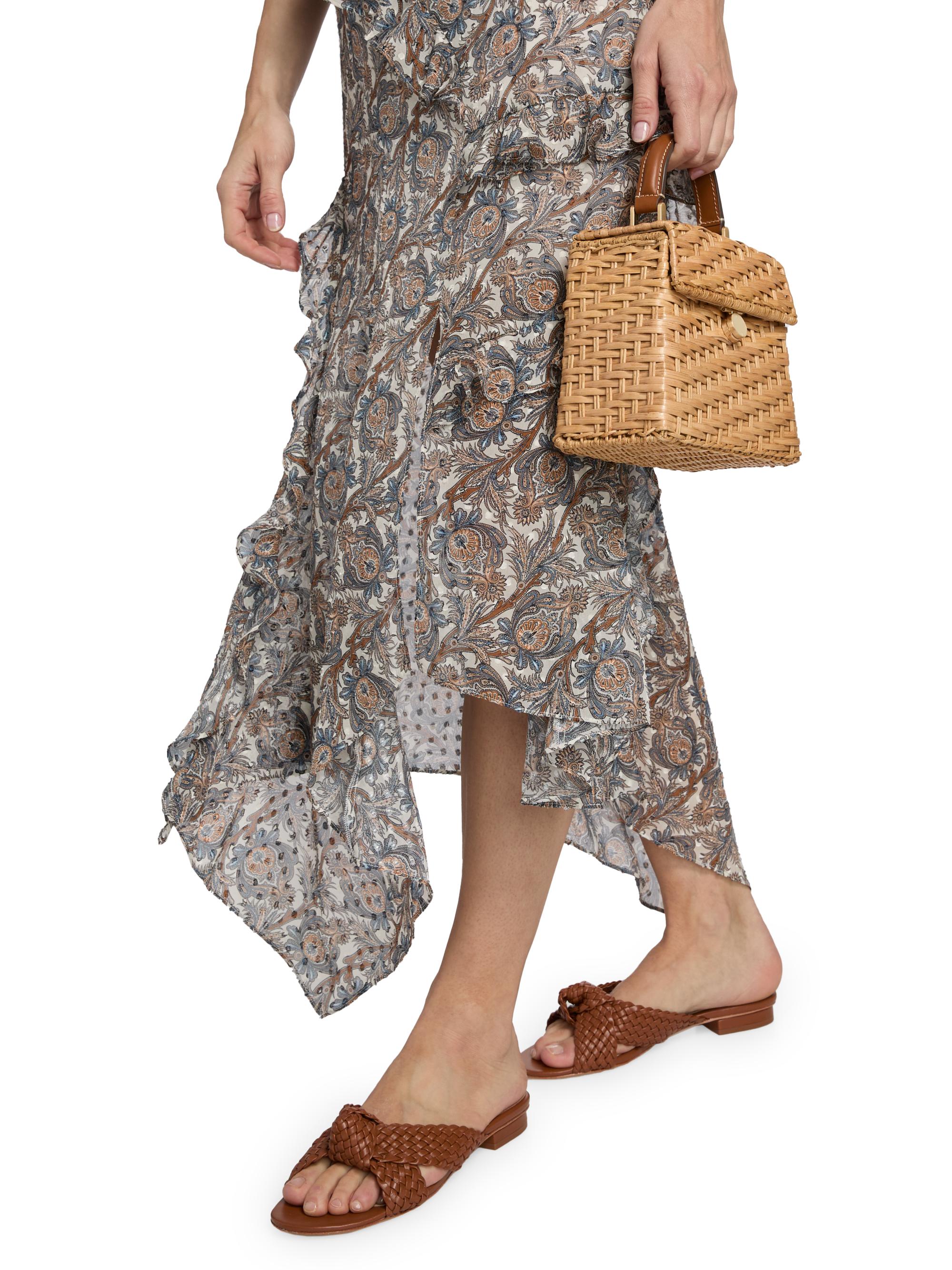 Veronica Beard Eleonora Asymmetric Paisley Silk-Blend Skirt | Saks