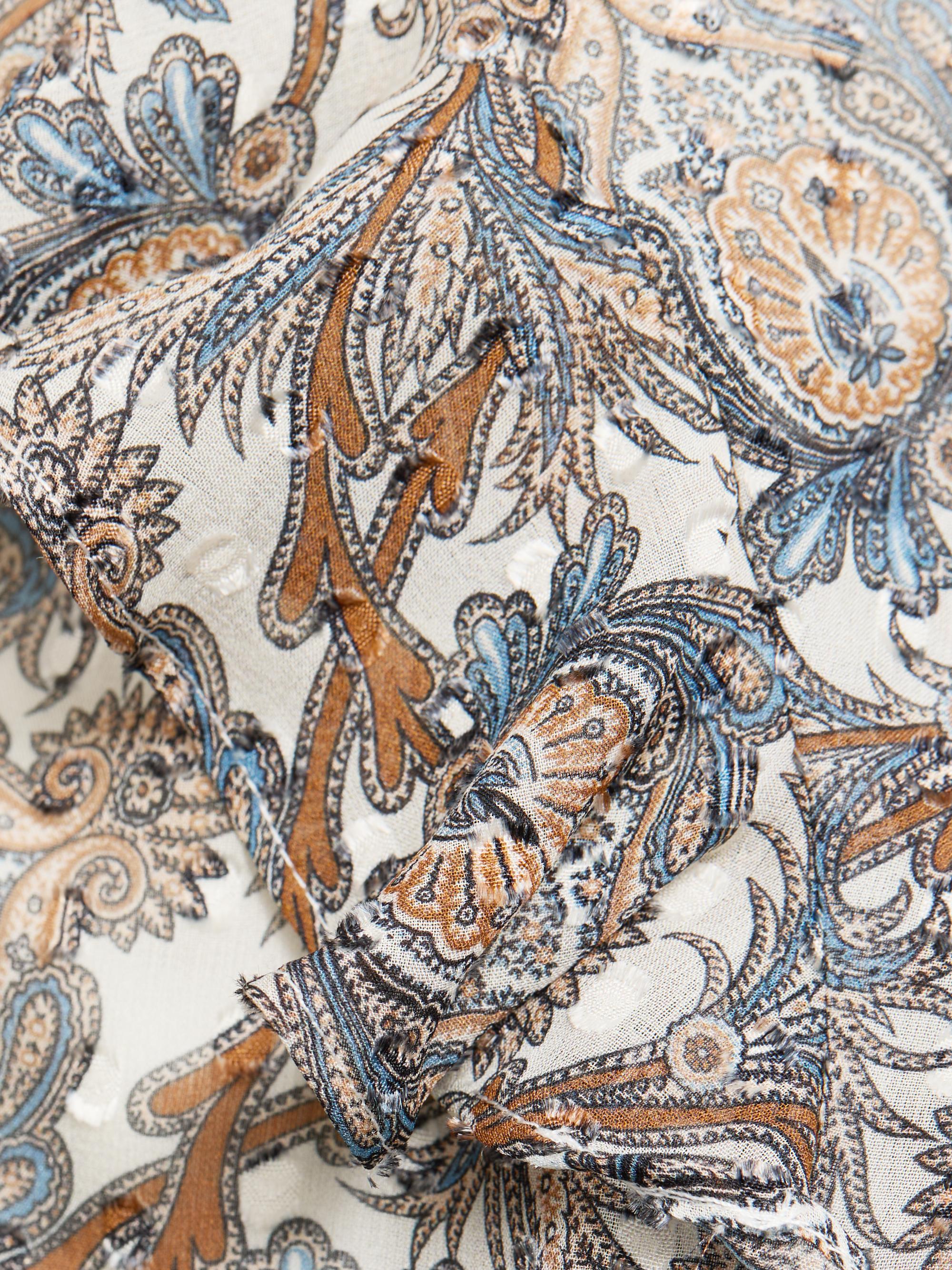Veronica Beard Eleonora Asymmetric Paisley Silk-Blend Skirt | Saks