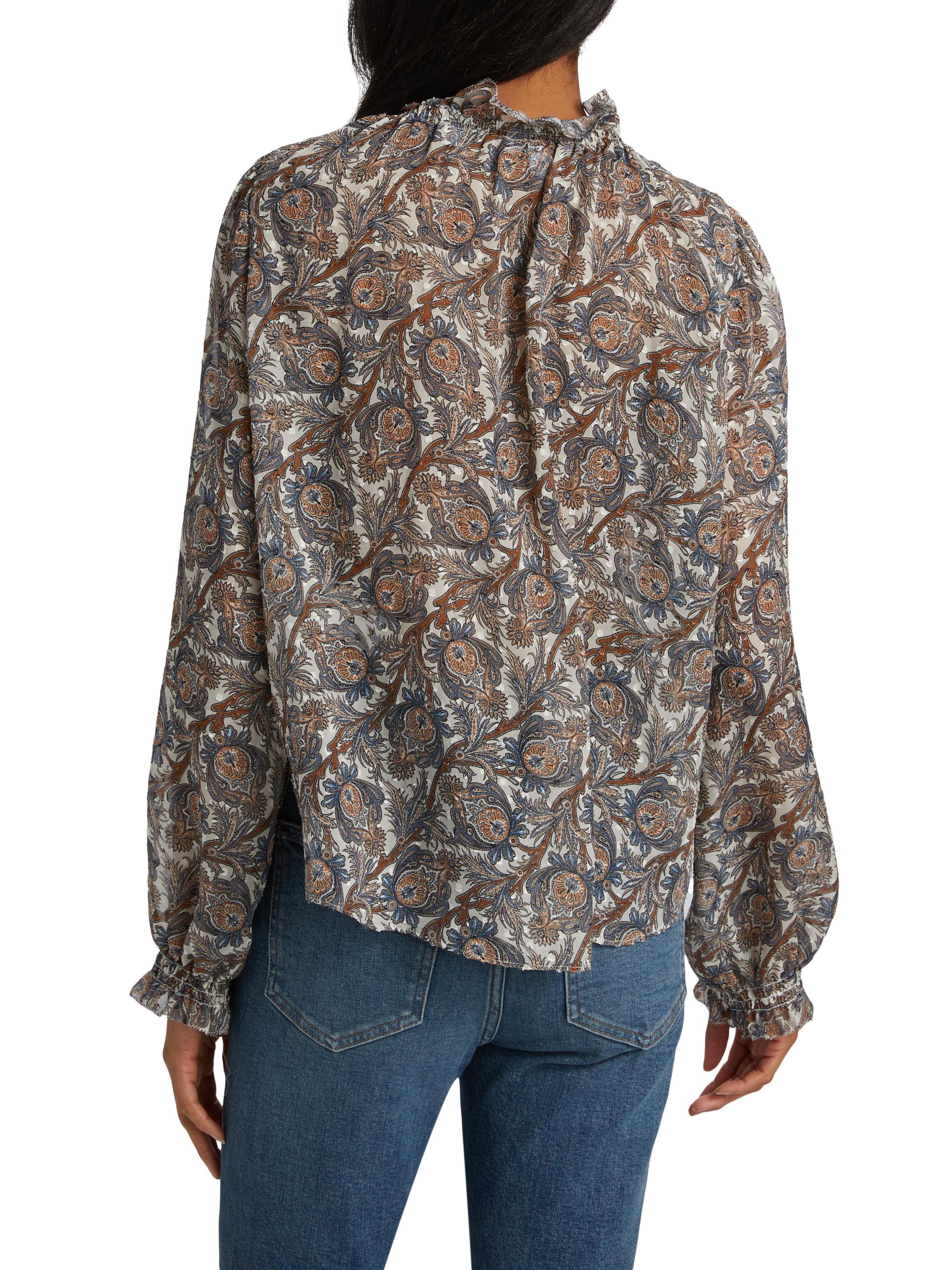 Veronica Beard Hickory Silk-Blend Paisley Blouse | Saks Fifth Avenue