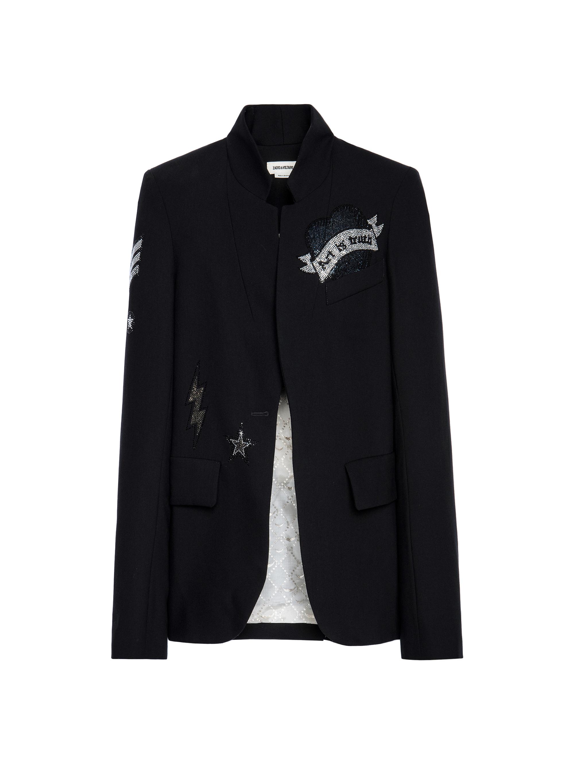 Zadig & Voltaire Verys Crinkled Leather Jacket | Saks Fifth Avenue