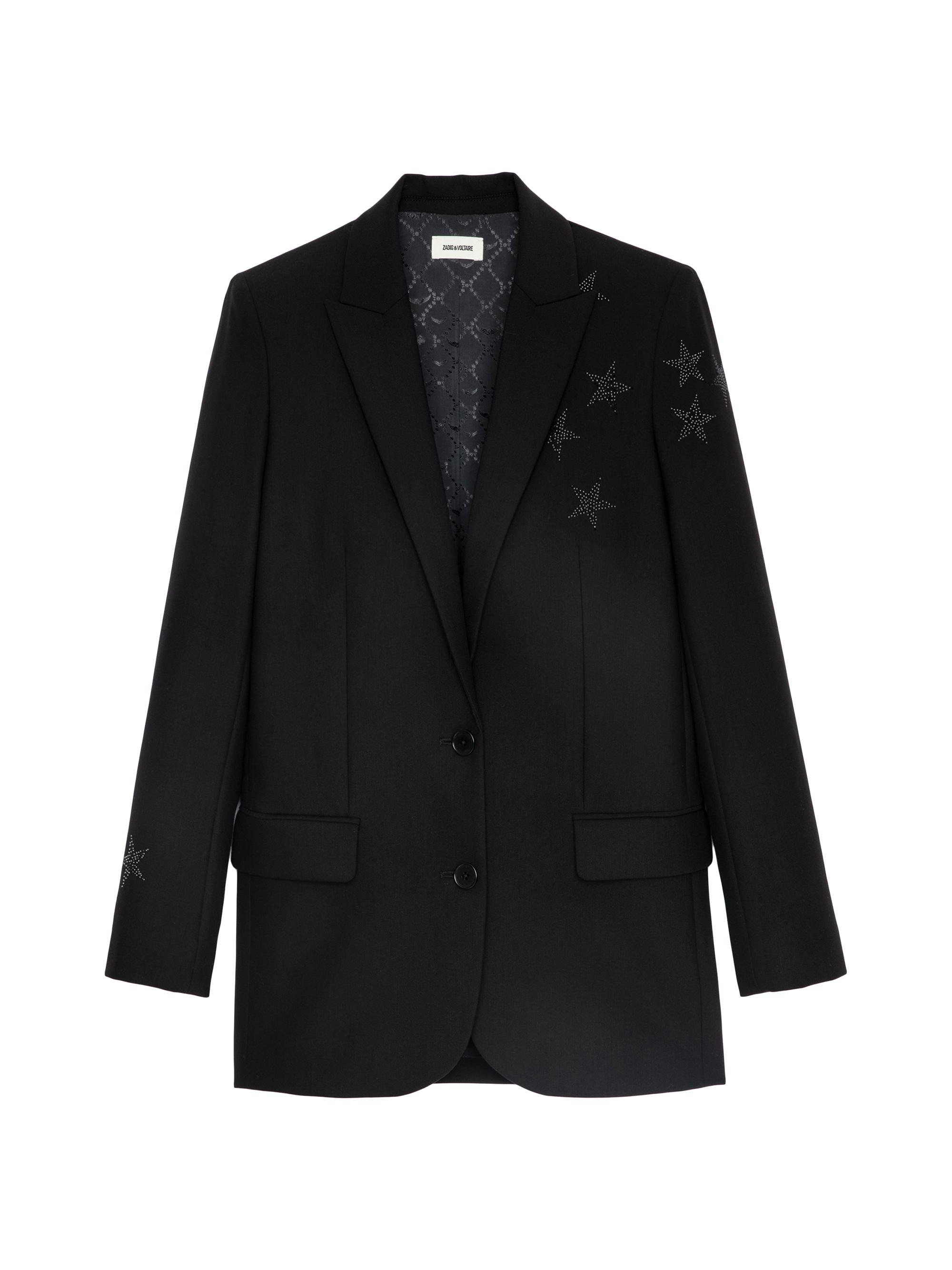 Zadig & Voltaire Women's Viva Strass Star Jacket - Black