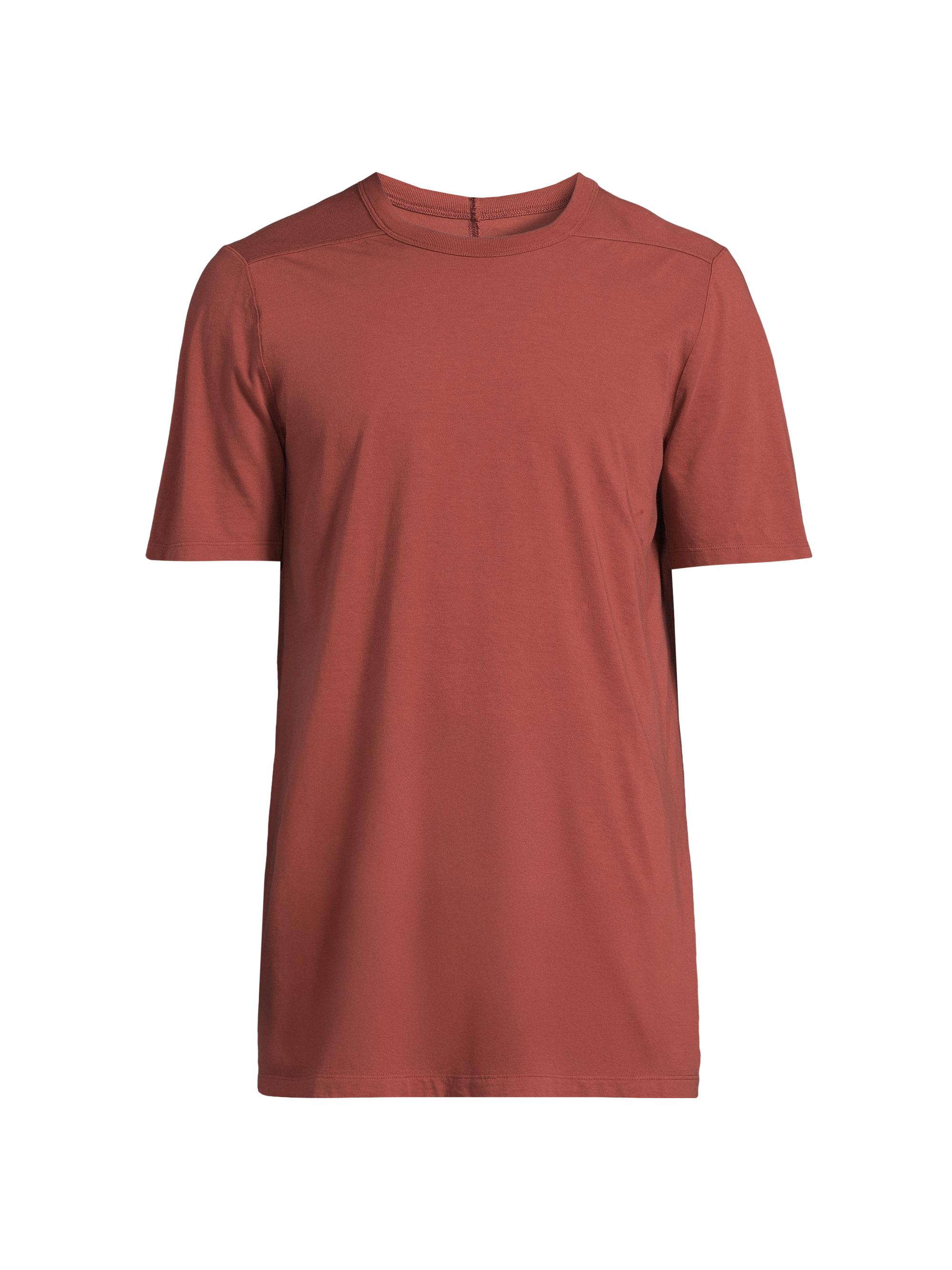 Rick Owens Men's Level T Cotton Crewneck T-Shirt - Rosewood