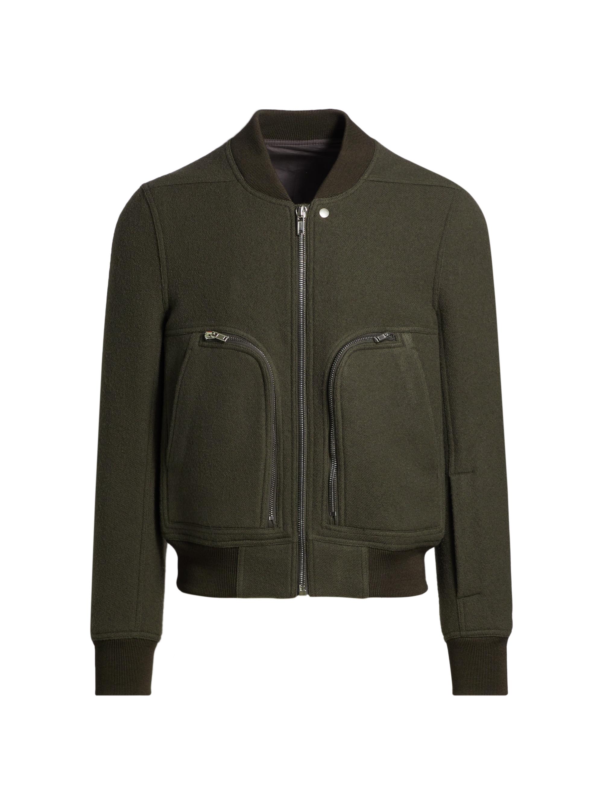 Rick Owens Bauhaus Flight Wool Bomber Jacket | Saks Fifth Avenue