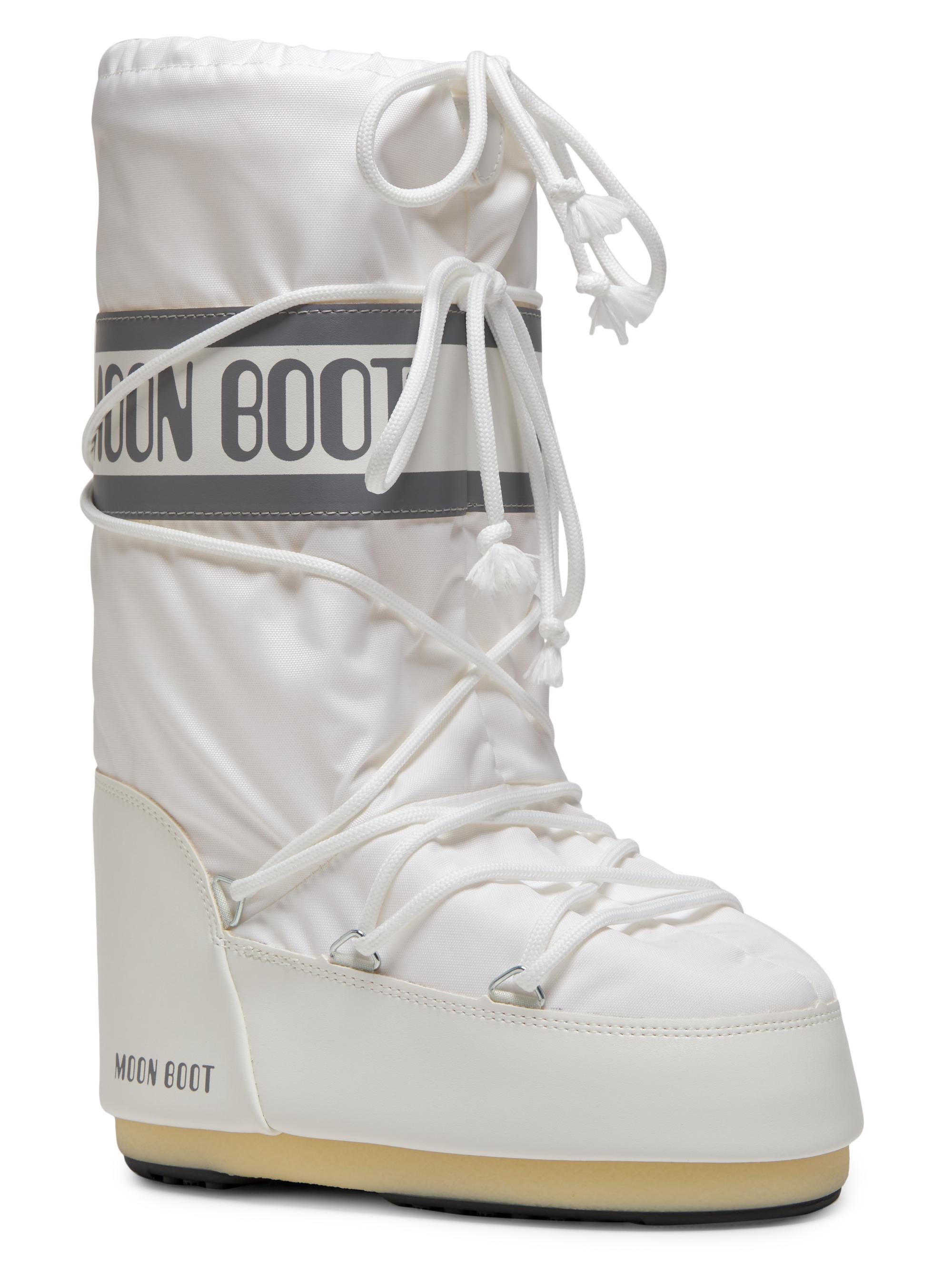 【未使用】MOON BOOT ミッドカフ Icon Nylon White Moon Boot Icon Nylon Boots | Saks Fifth Avenue
