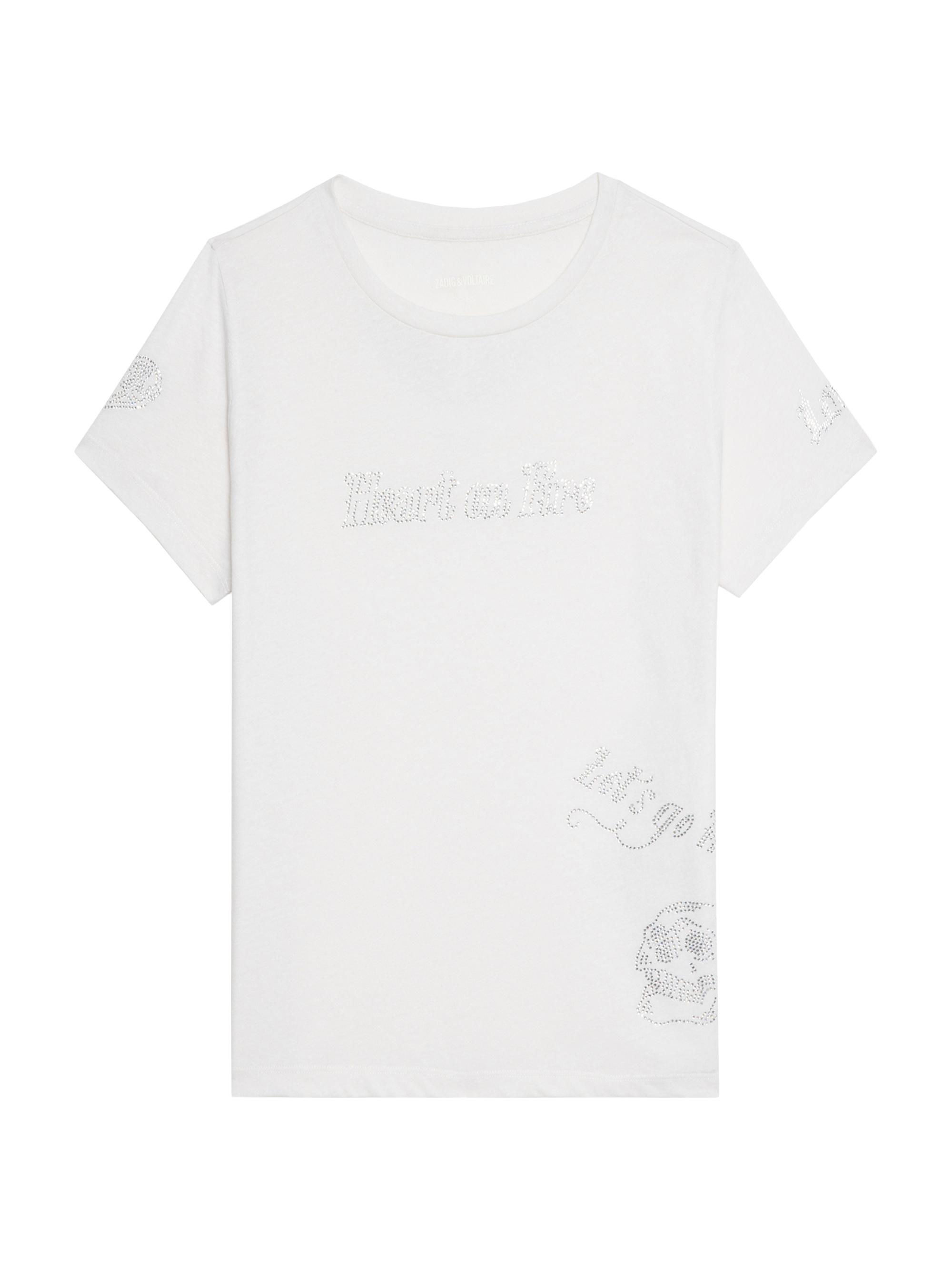 Zadig & Voltaire Women's Alys Rhinestone Graphic Crewneck T-Shirt - Judo