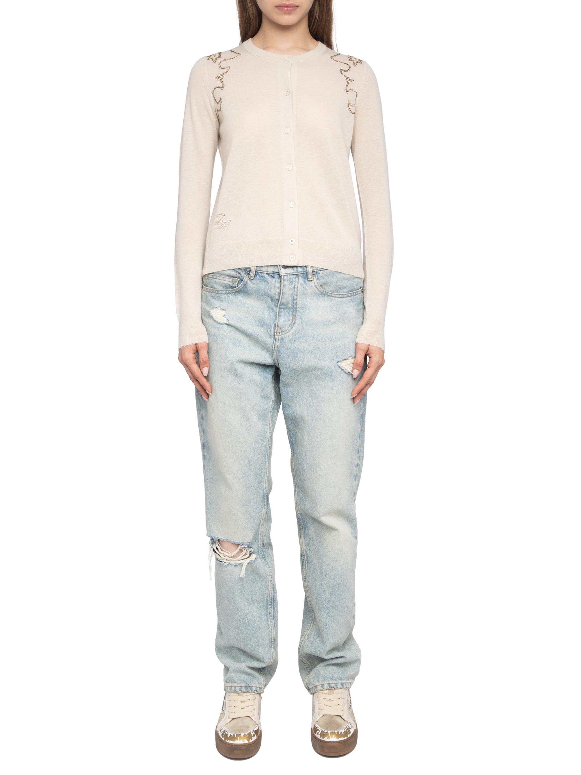 Zadig & Voltaire Missya Rhinestone Cashmere Cardigan | Saks Fifth