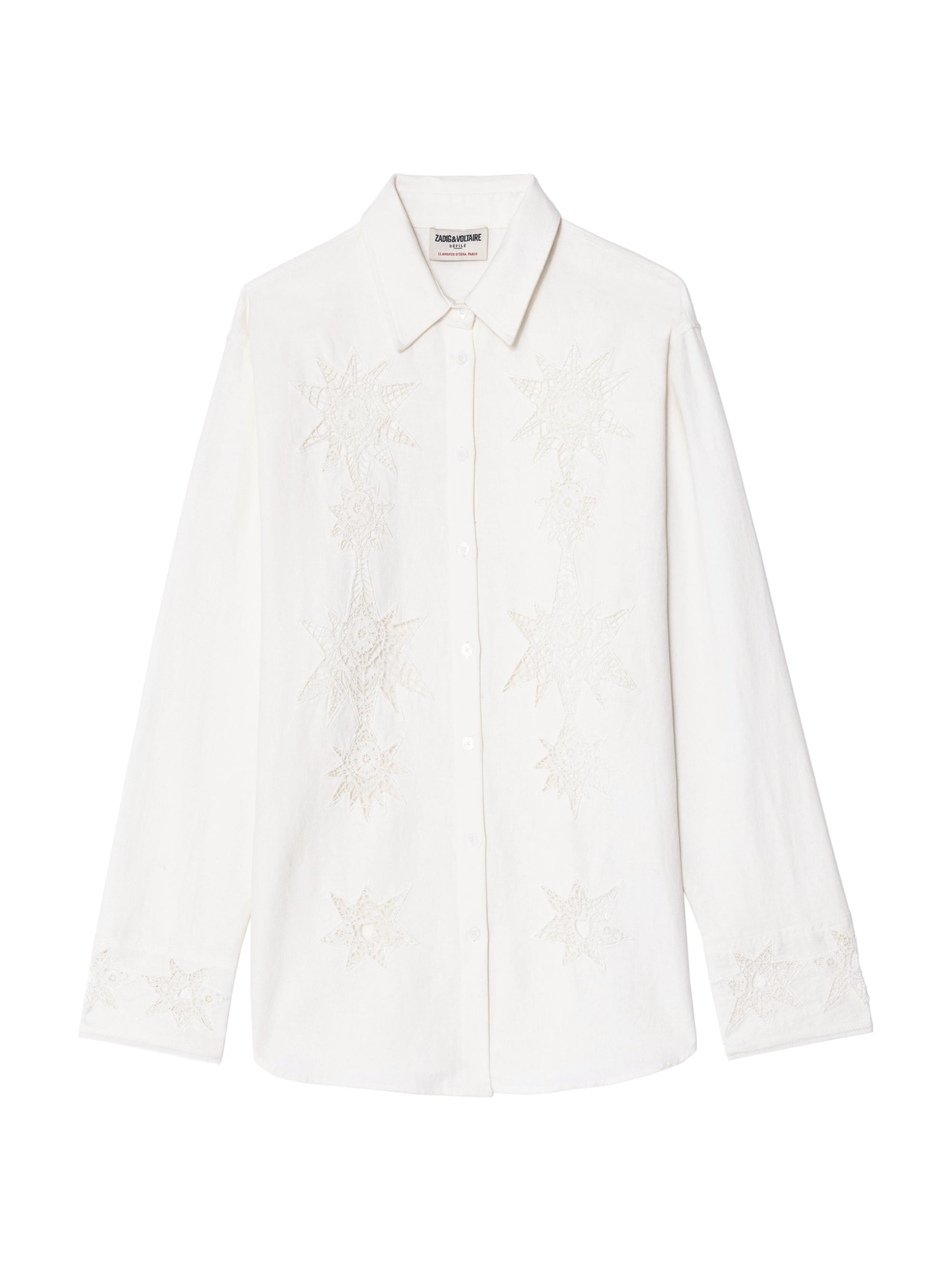 Zadig & Voltaire Women's Morning Linen-Cotton Broderie Anglaise Shirt - Judo