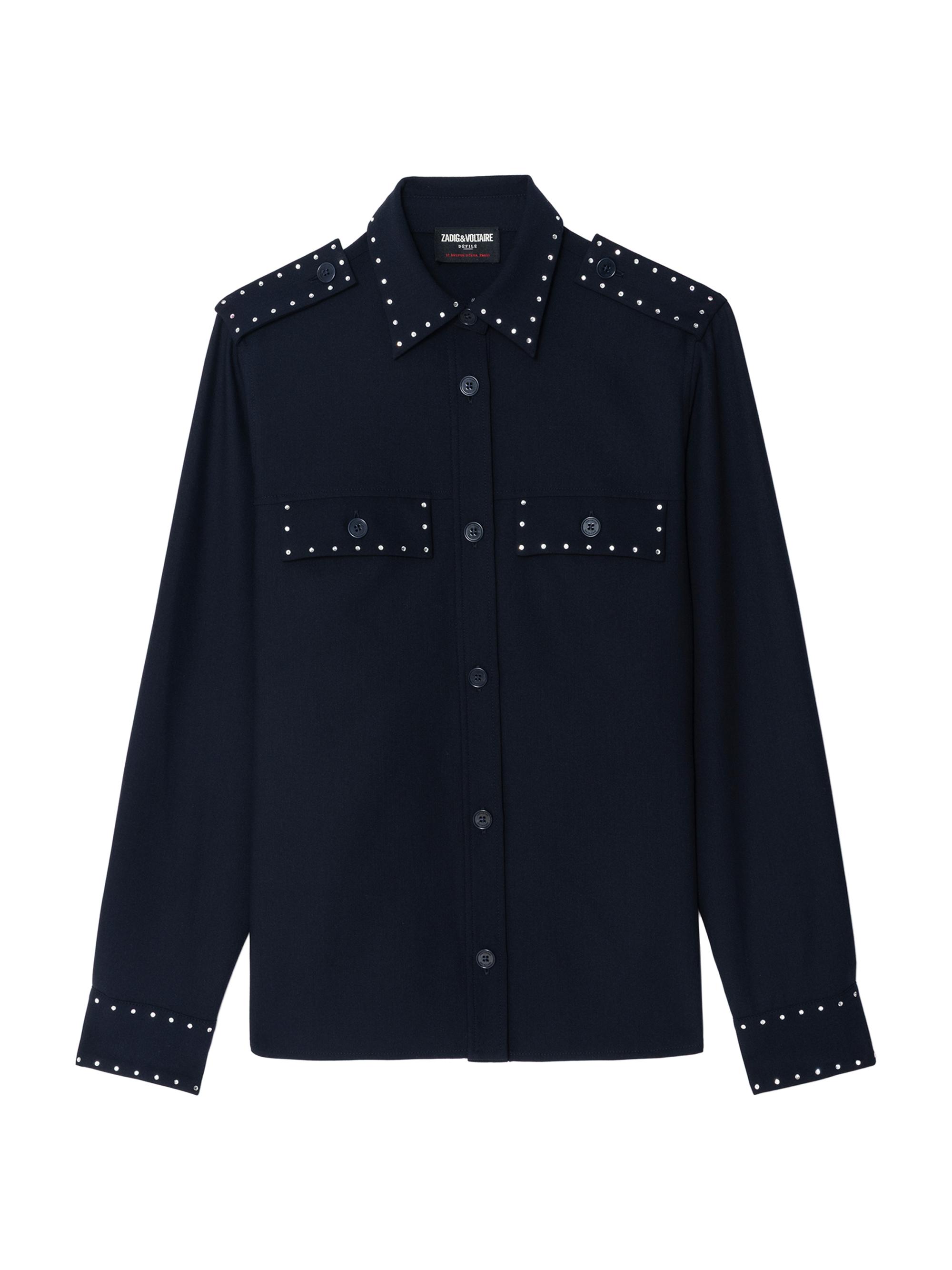 Zadig & Voltaire Women's Taskam Tailored Rhinestone Jacket - Encre