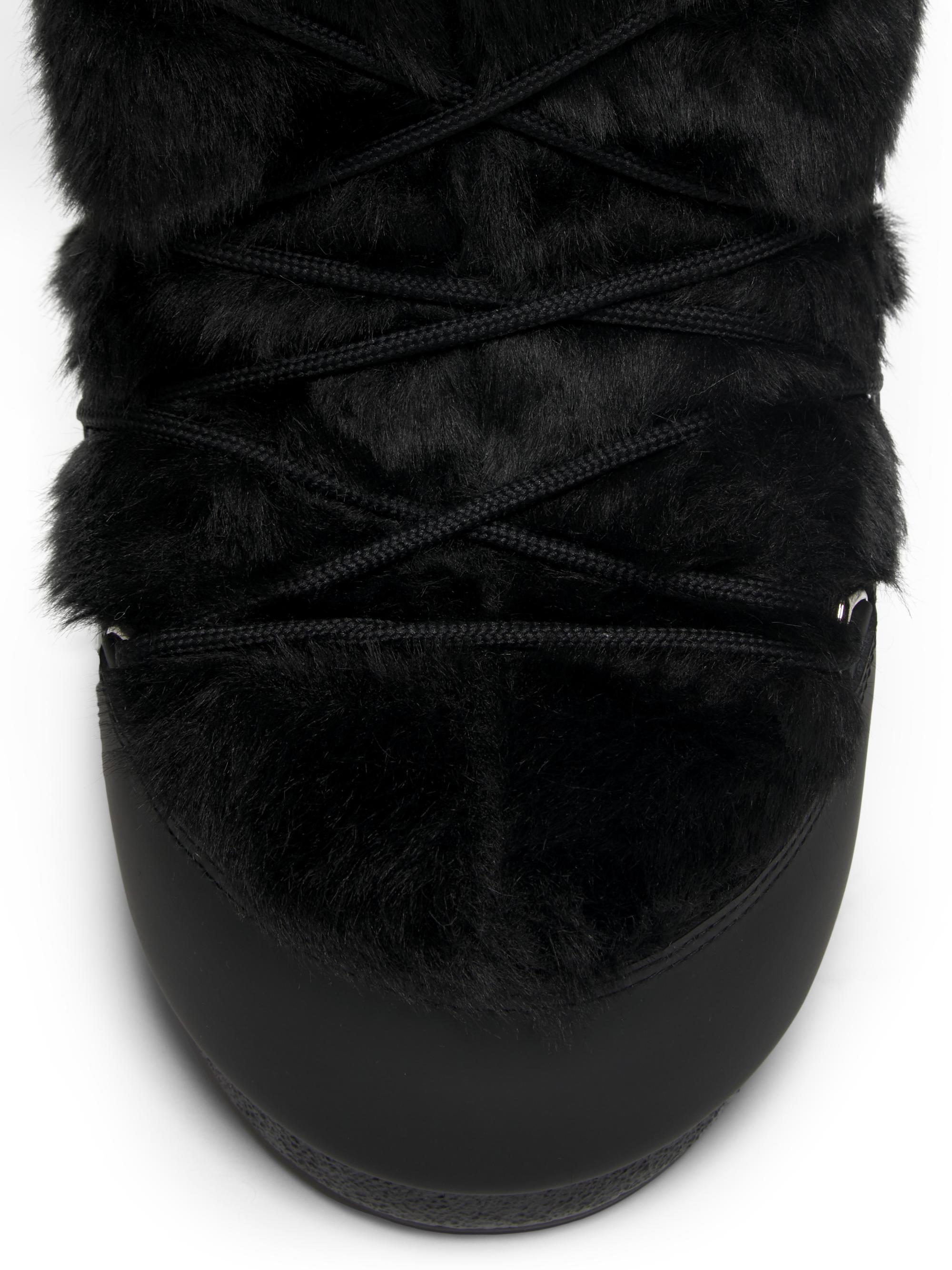 Karen　MOON BOOT ICON FAUX-FUR BOOTS MOON BOOT Icon faux fur and faux leather snow boots | NET-A-PORTER