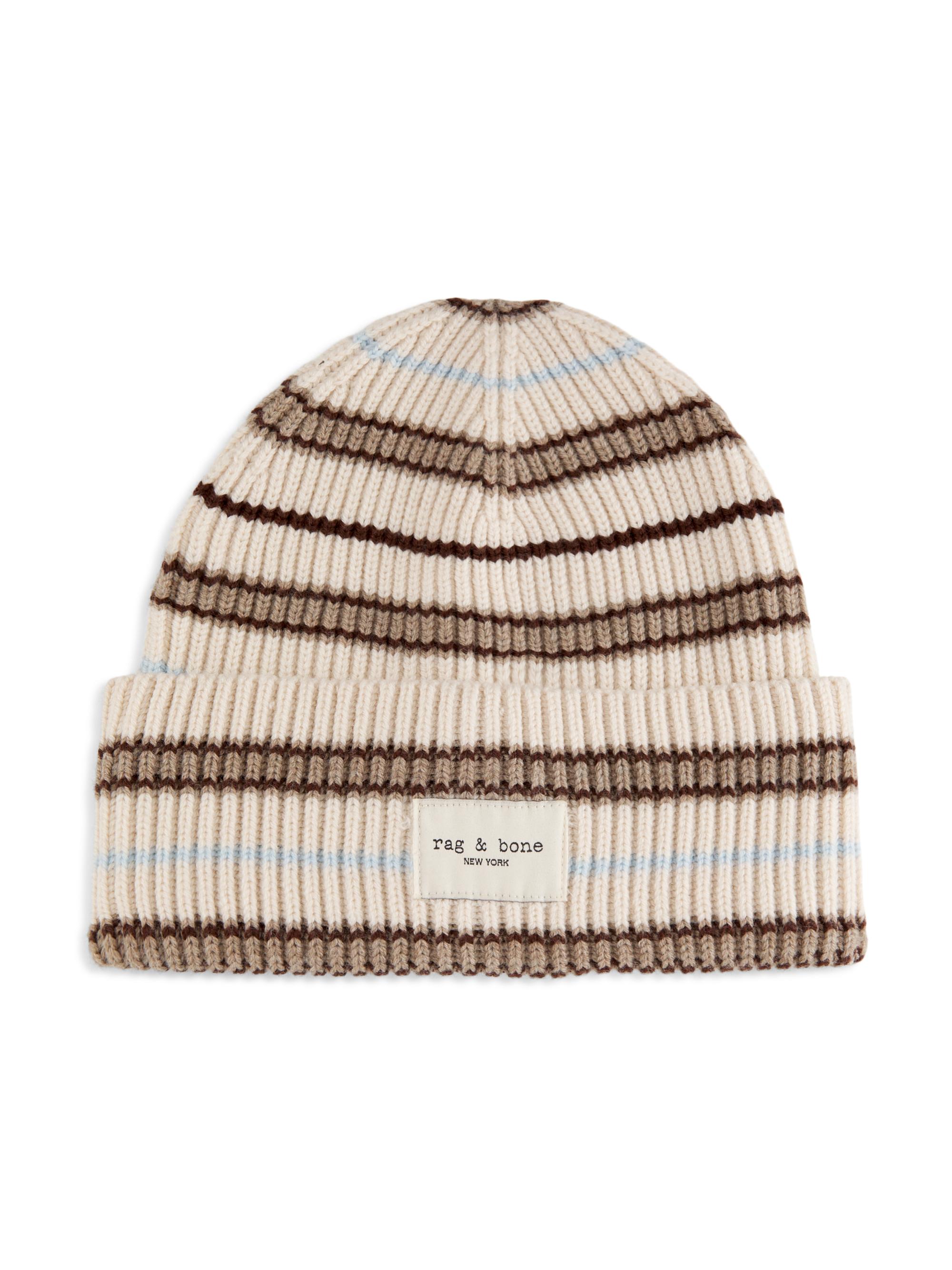 rag & bone Blake Striped Wool-Blend Beanie | Saks Fifth Avenue display picture 3