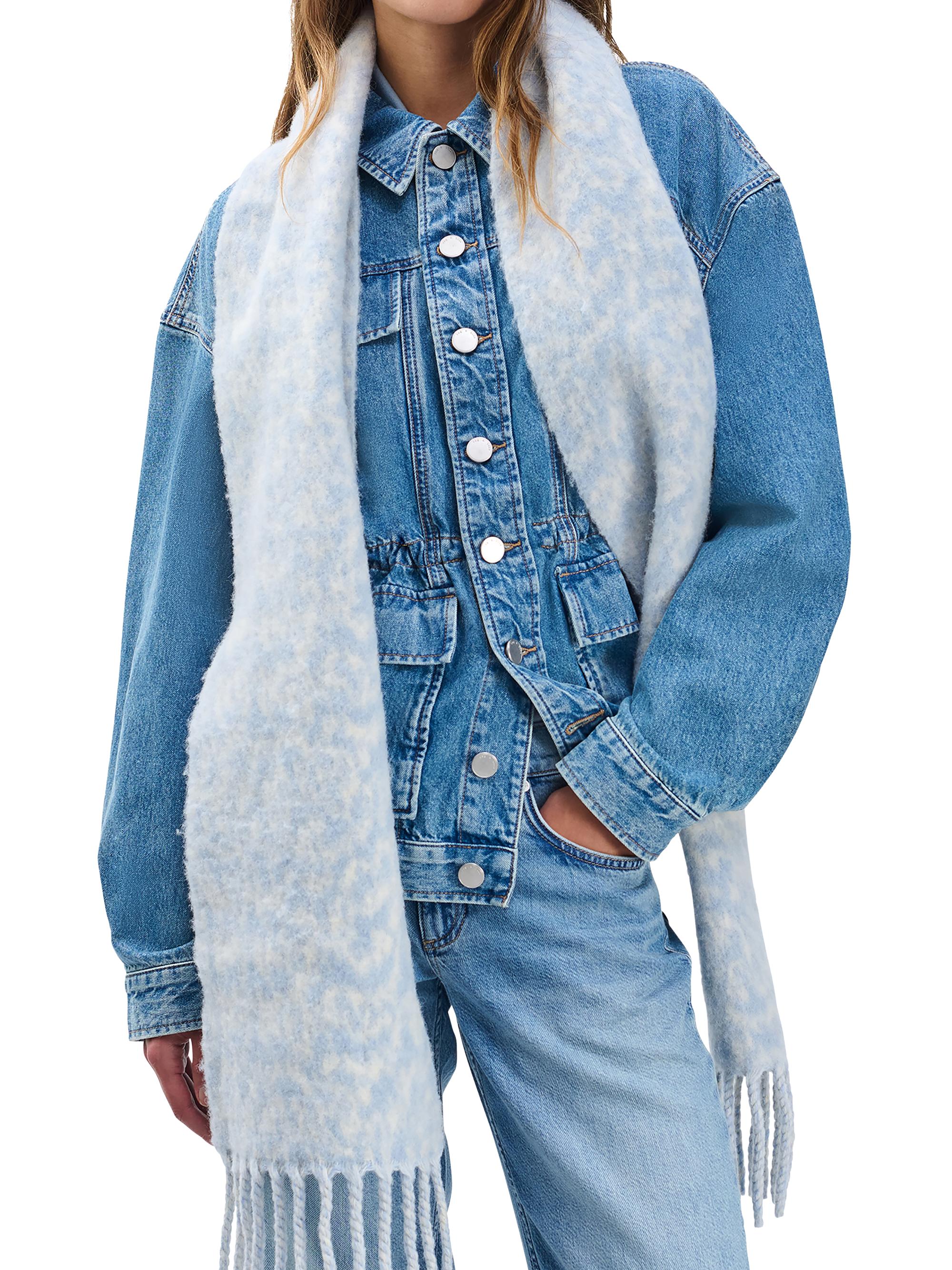 rag & bone Women's Nora Twisty Alpaca Wool Blend Scarf - Sky Blue