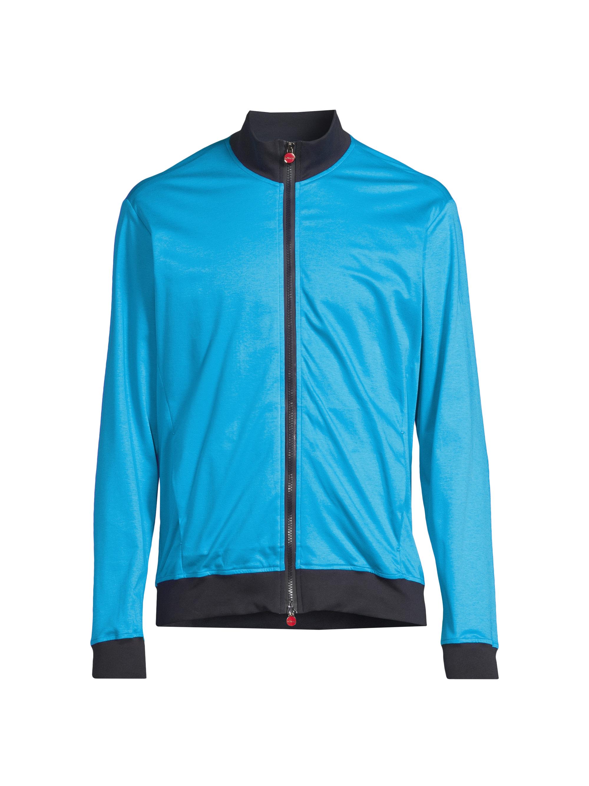 Kiton Men's Jersey Swim Jacket - Bright Blue
