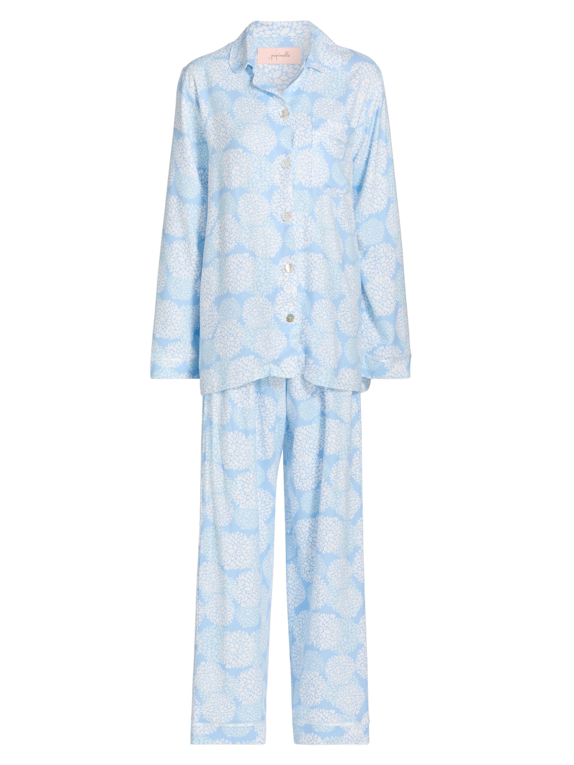 Papinelle Women's Snowball Printed Cotton-Blend Pajamas - Winter Blue