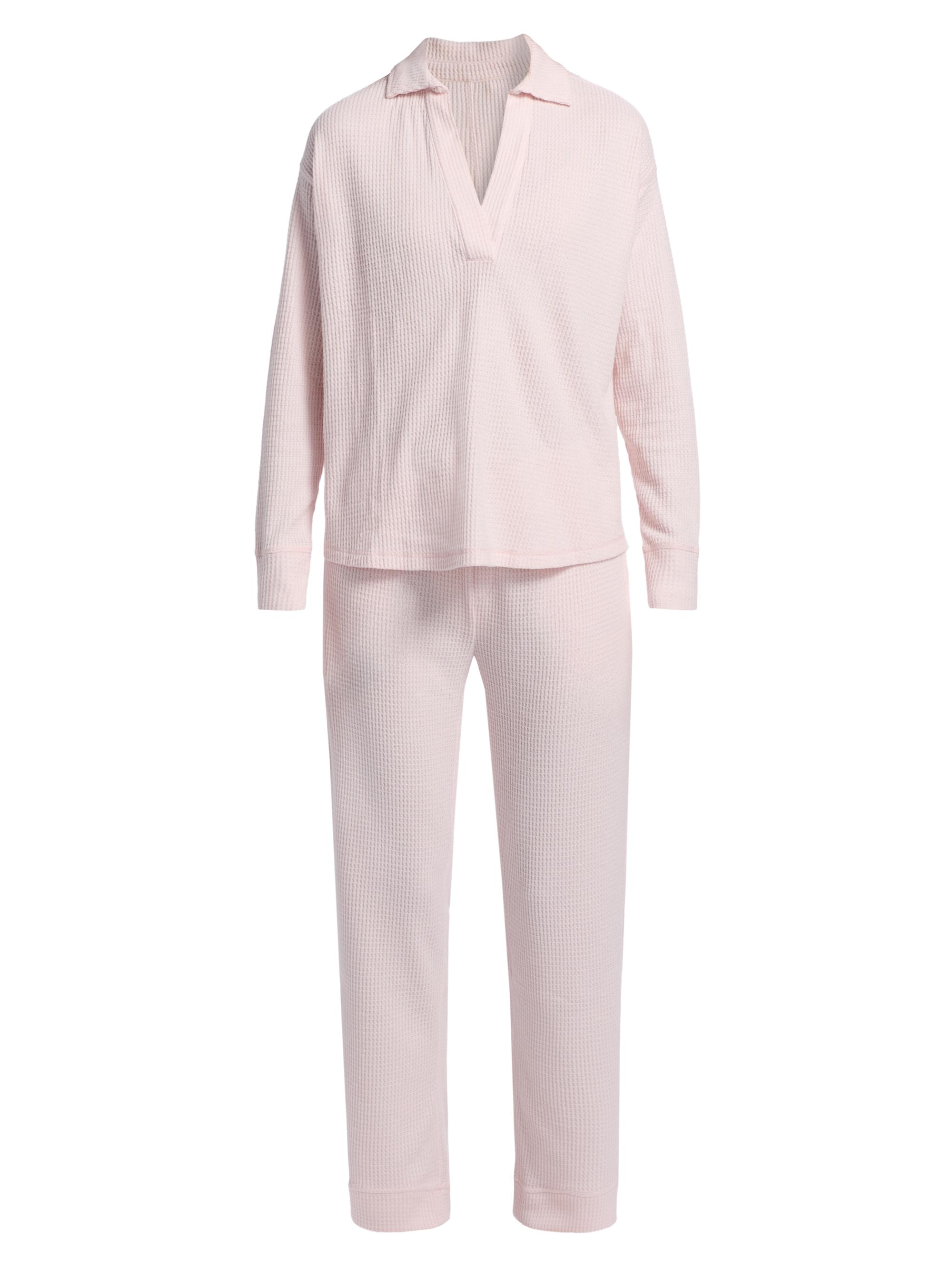 Papinelle Women's Super Soft Waffle Pajamas - Winter Rose