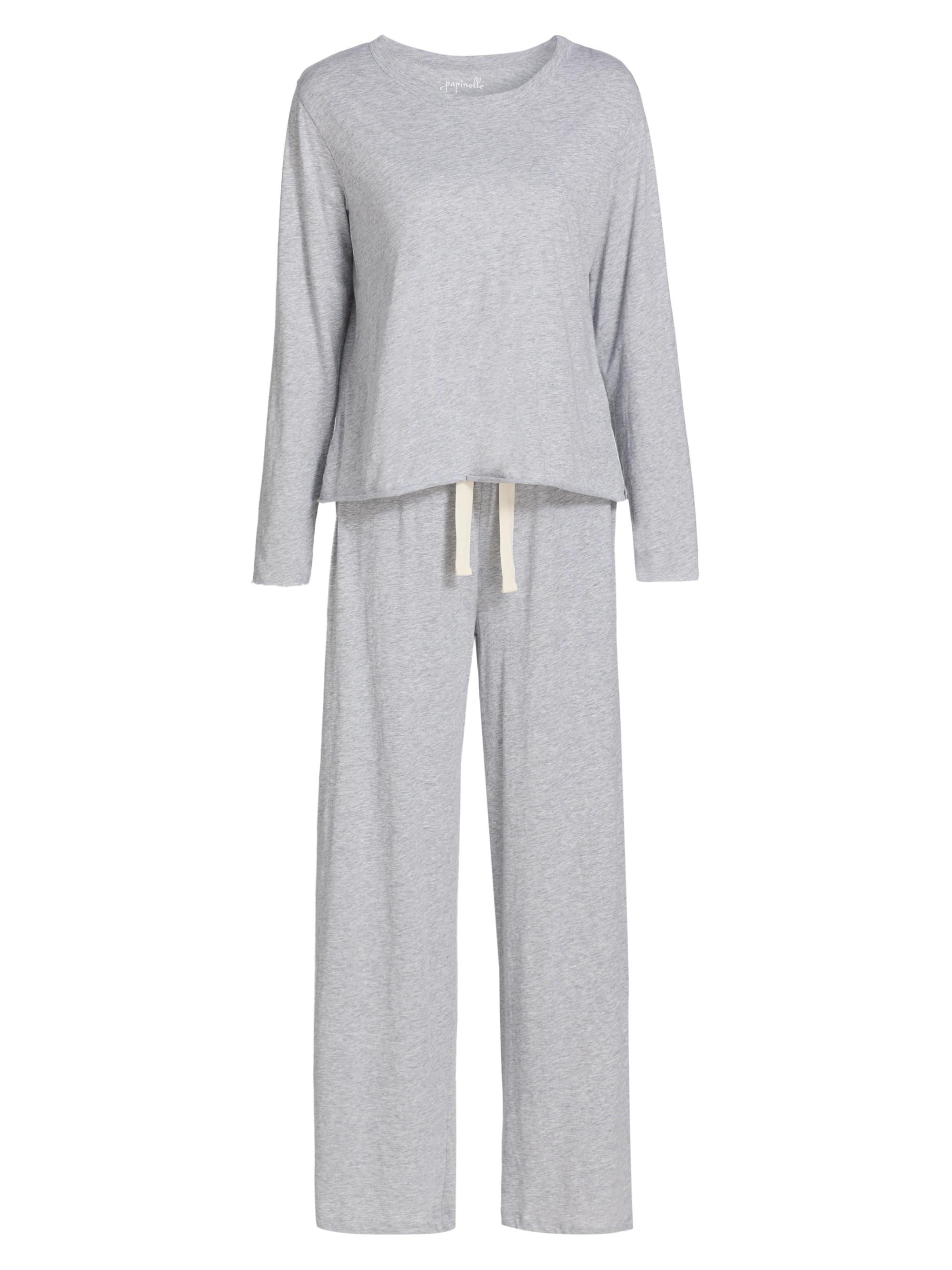 Papinelle Women's Jada Cotton Pajamas - Grey
