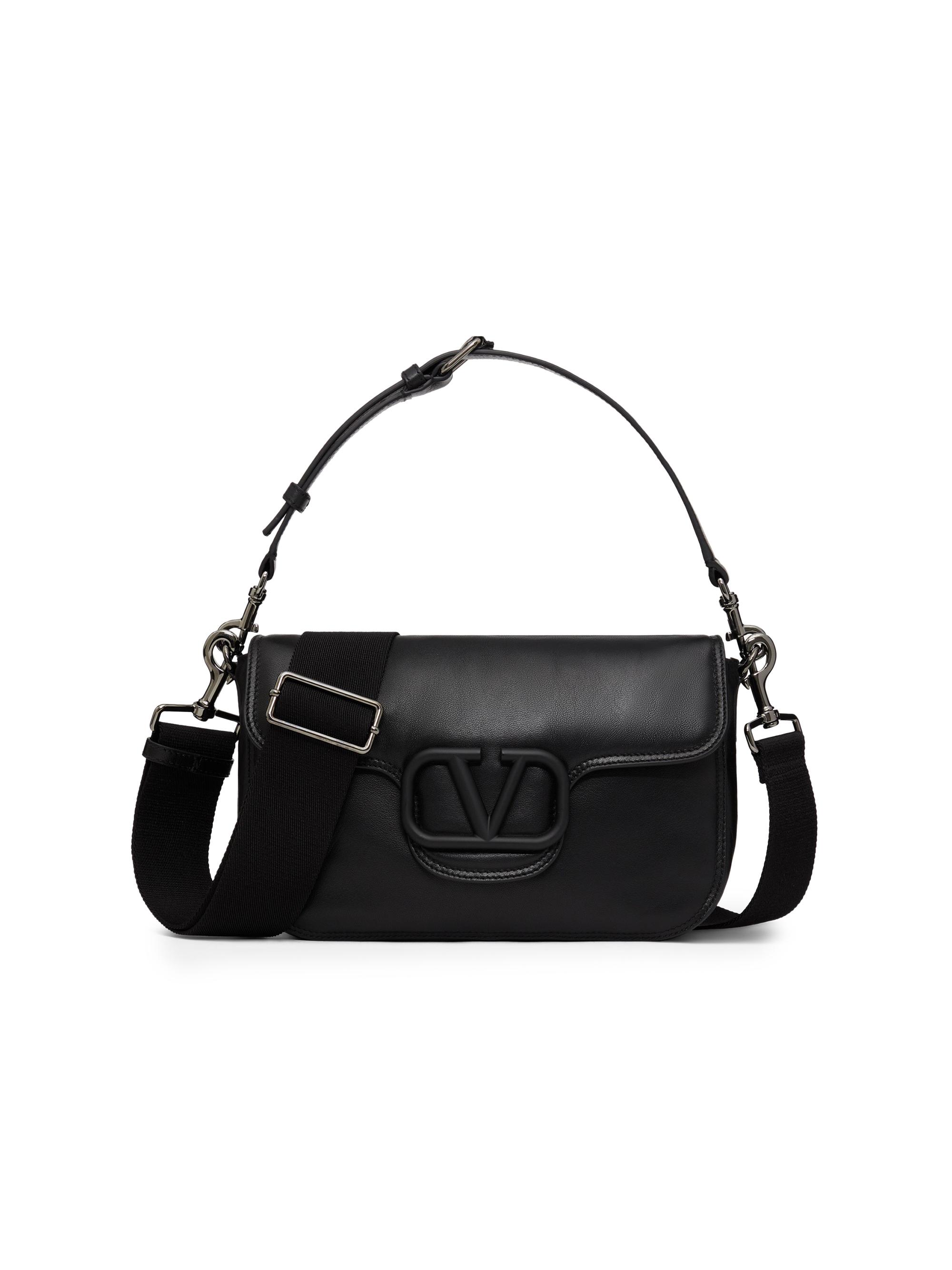 Valentino Garavani Men's  Nappa Leather Shoulder Bag - Black