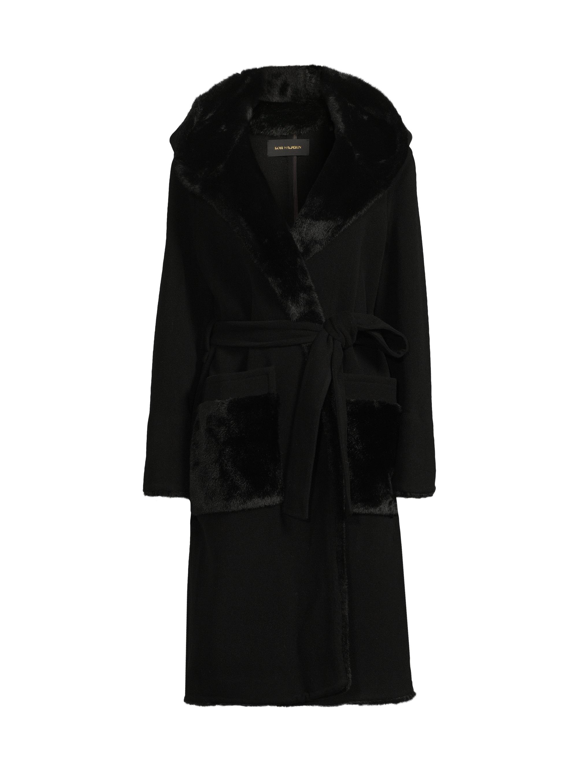 Kobi Halperin Yael Wool-Blend Belted Coat | Saks Fifth Avenue