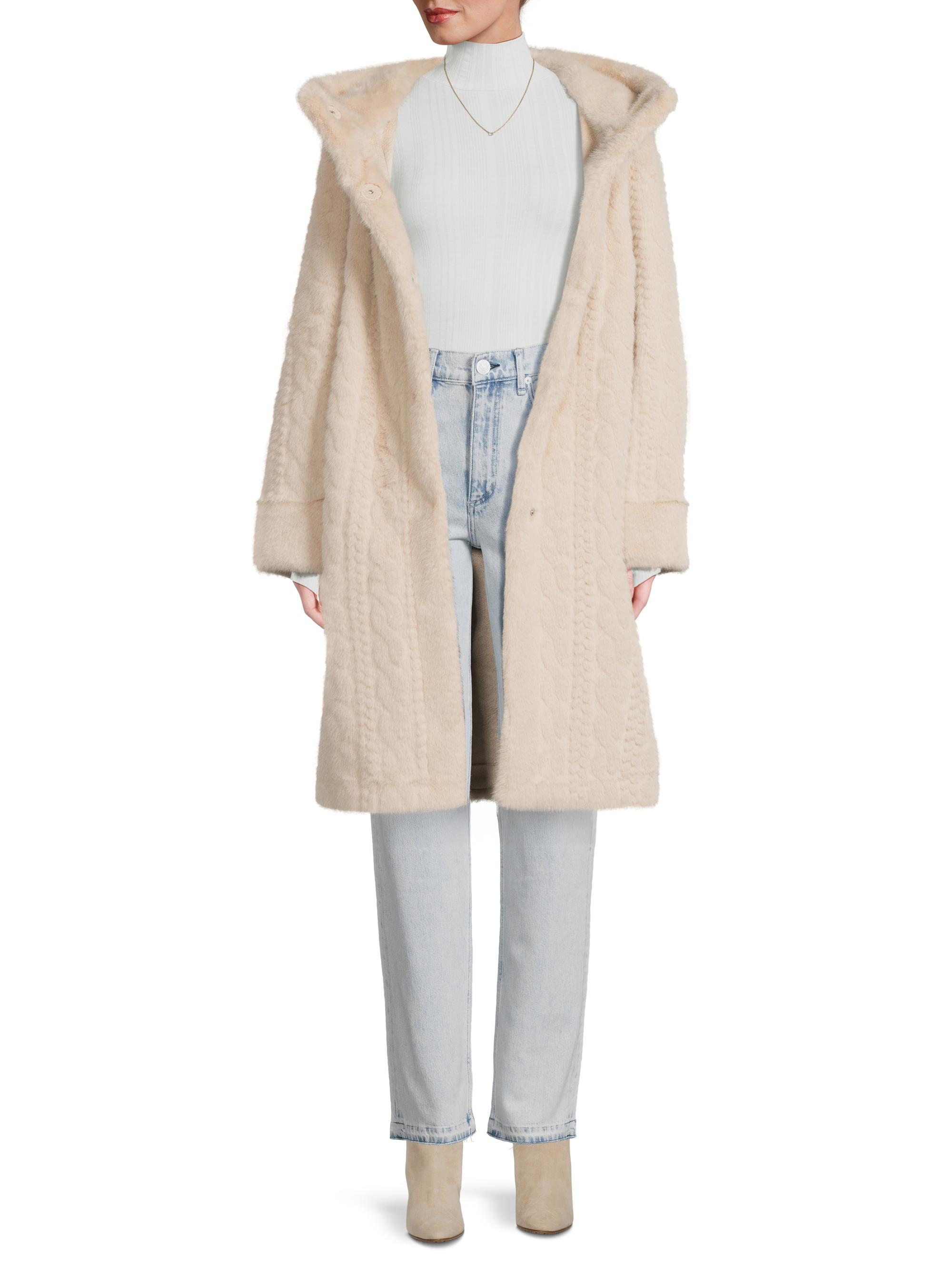 Kobi Halperin Myla Cable Faux-Fur Hooded Coat | Saks Fifth Avenue
