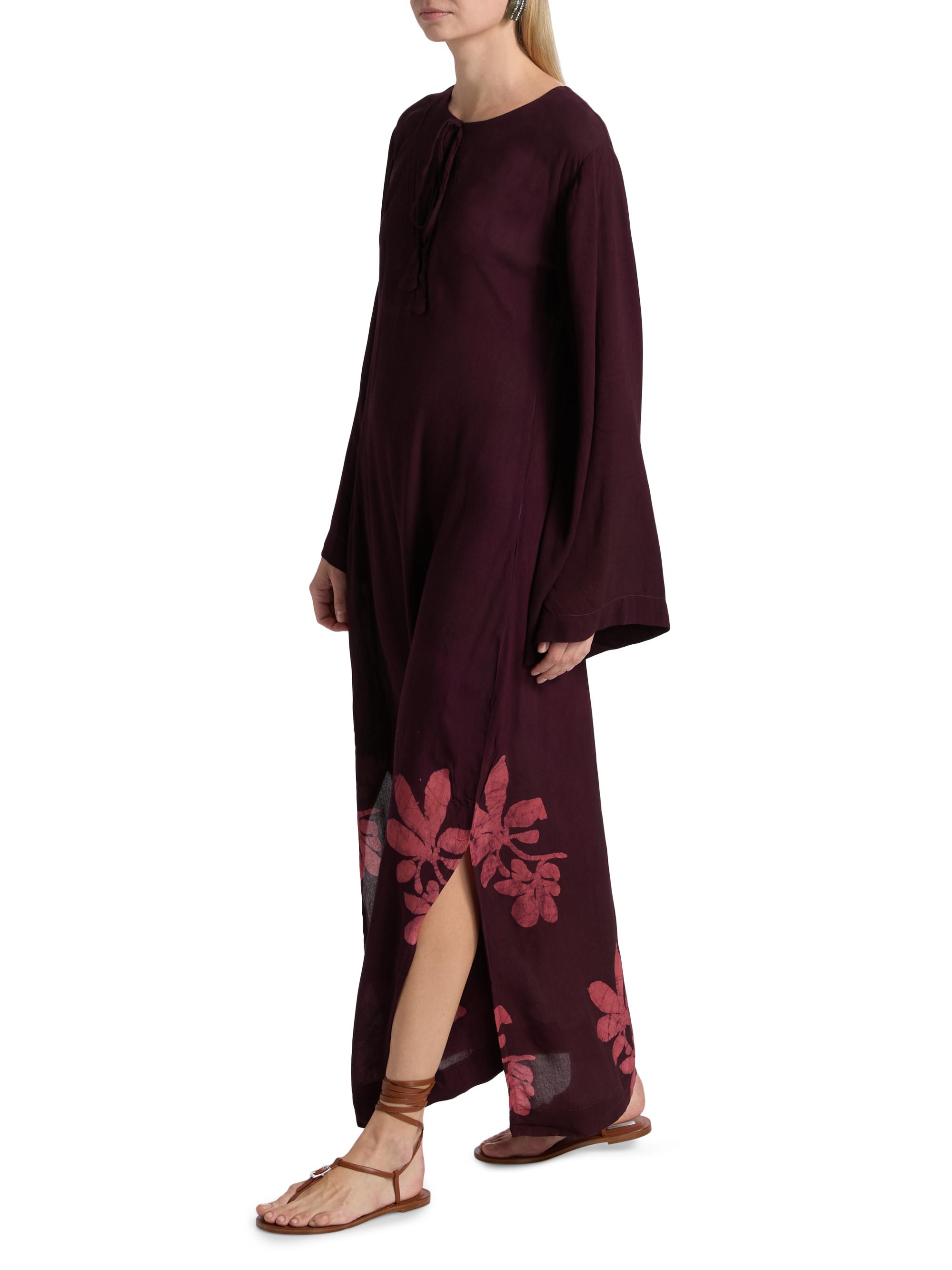 Elisamama Women's Naj Maxi Dress - Burgundy | Thumbnail 4