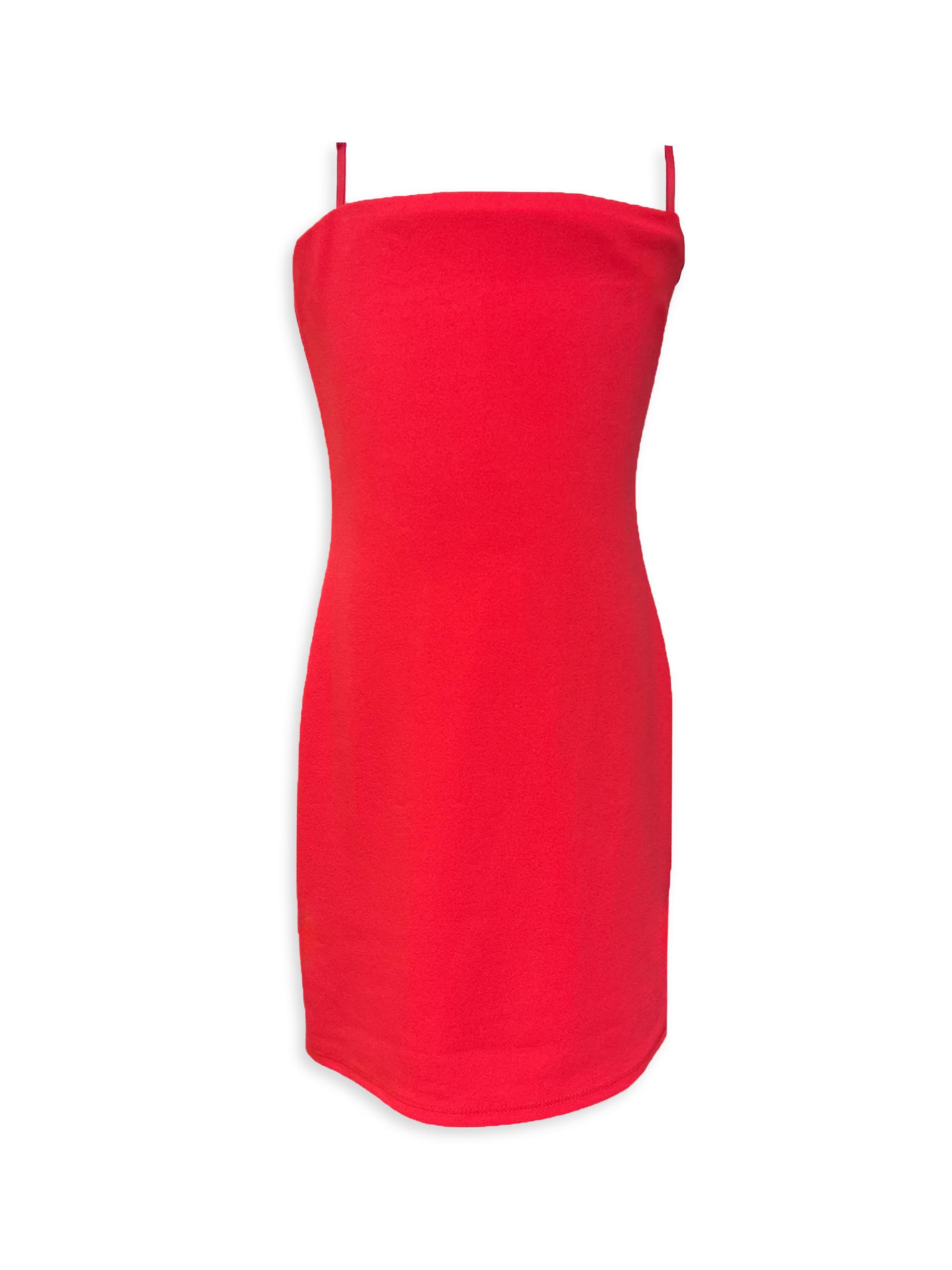 Un Deux Trois Girl's Stretch Crepe Fitted Dress - Tangerine