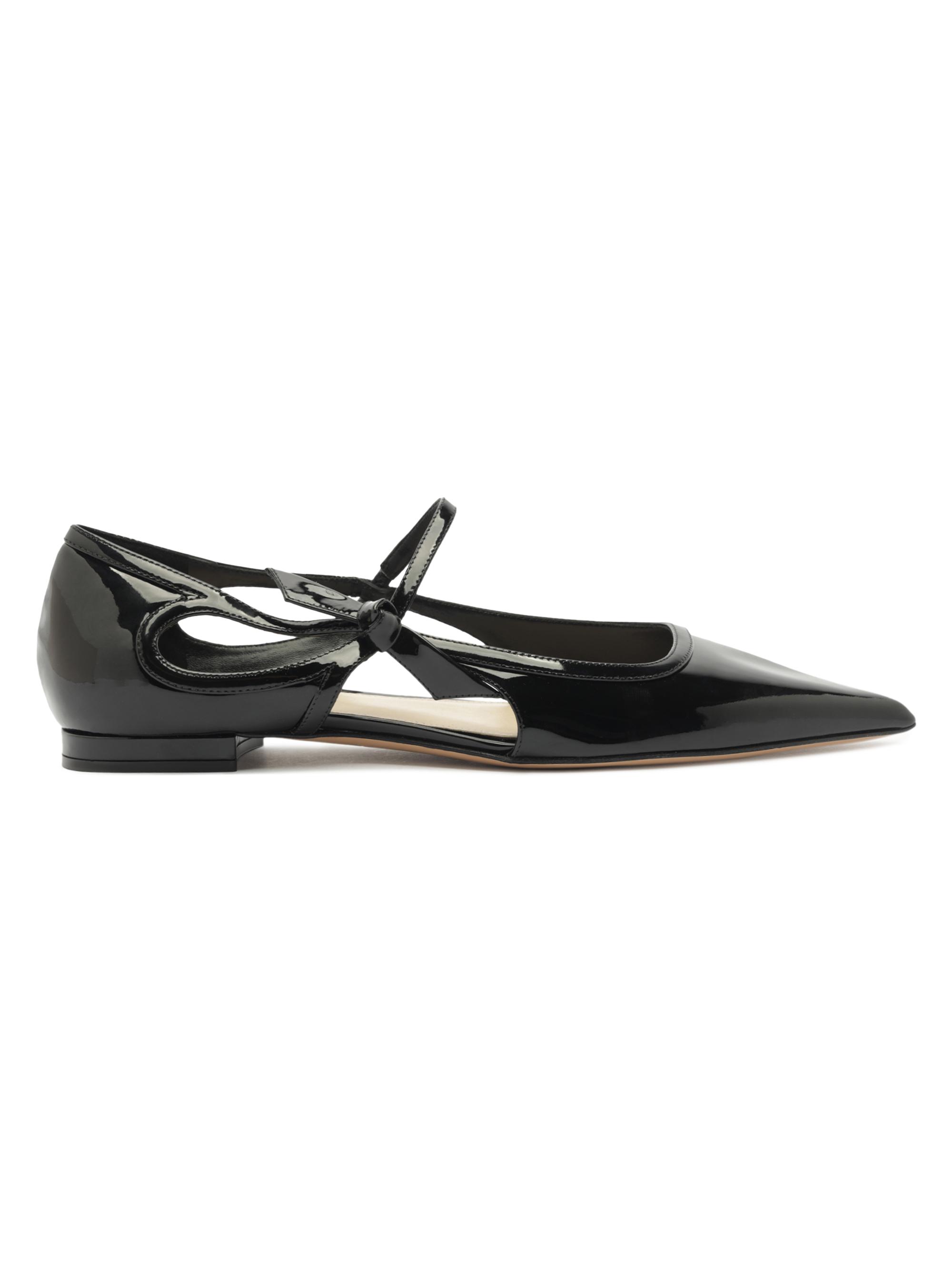 Alexandre Birman Women's Luita Patent Leather Mary Jane Flats - Black